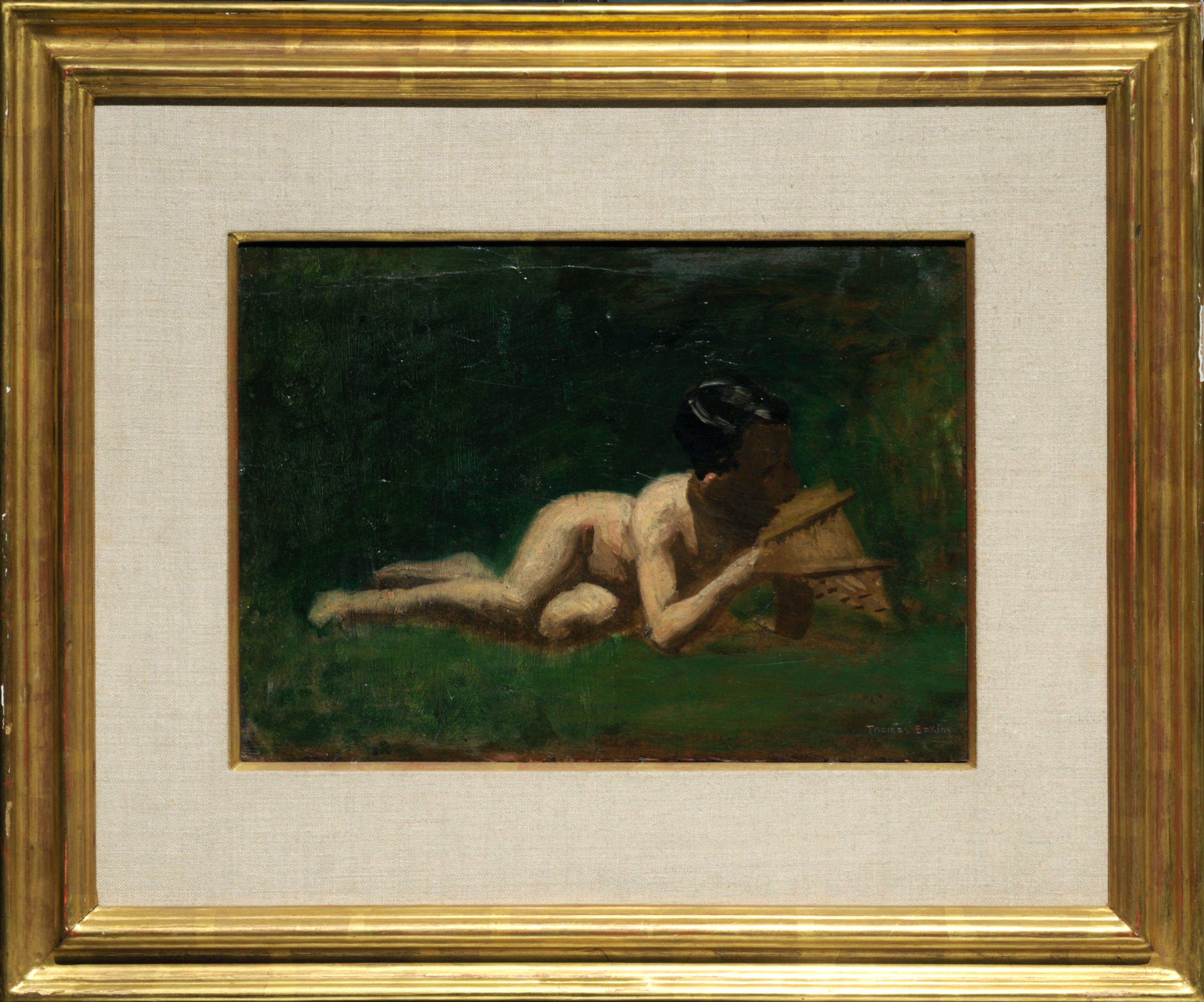 Thomas Eakins   Study for Boy Reclining in “Arcadia”