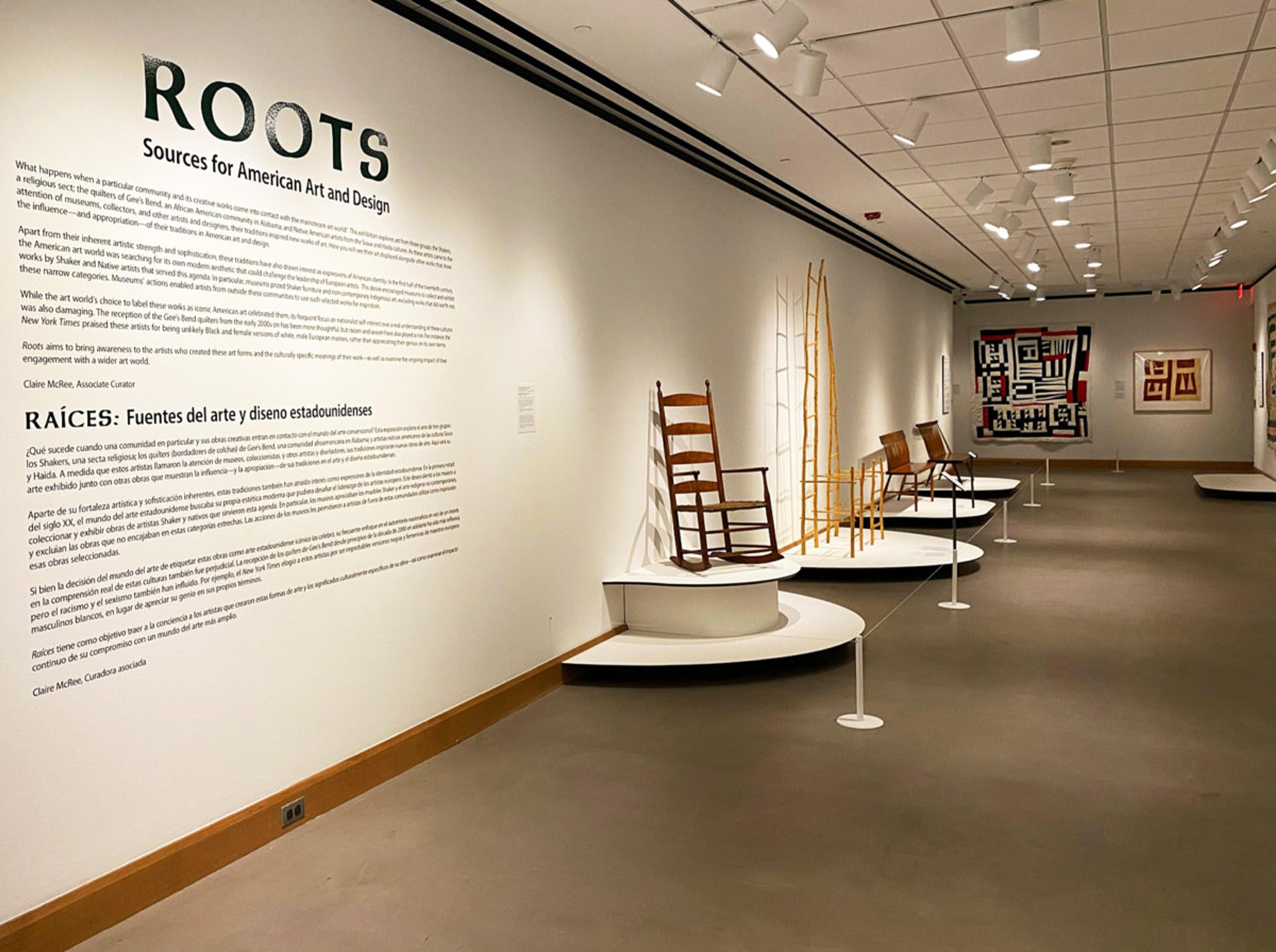 Roots install at Allentown Art Museum