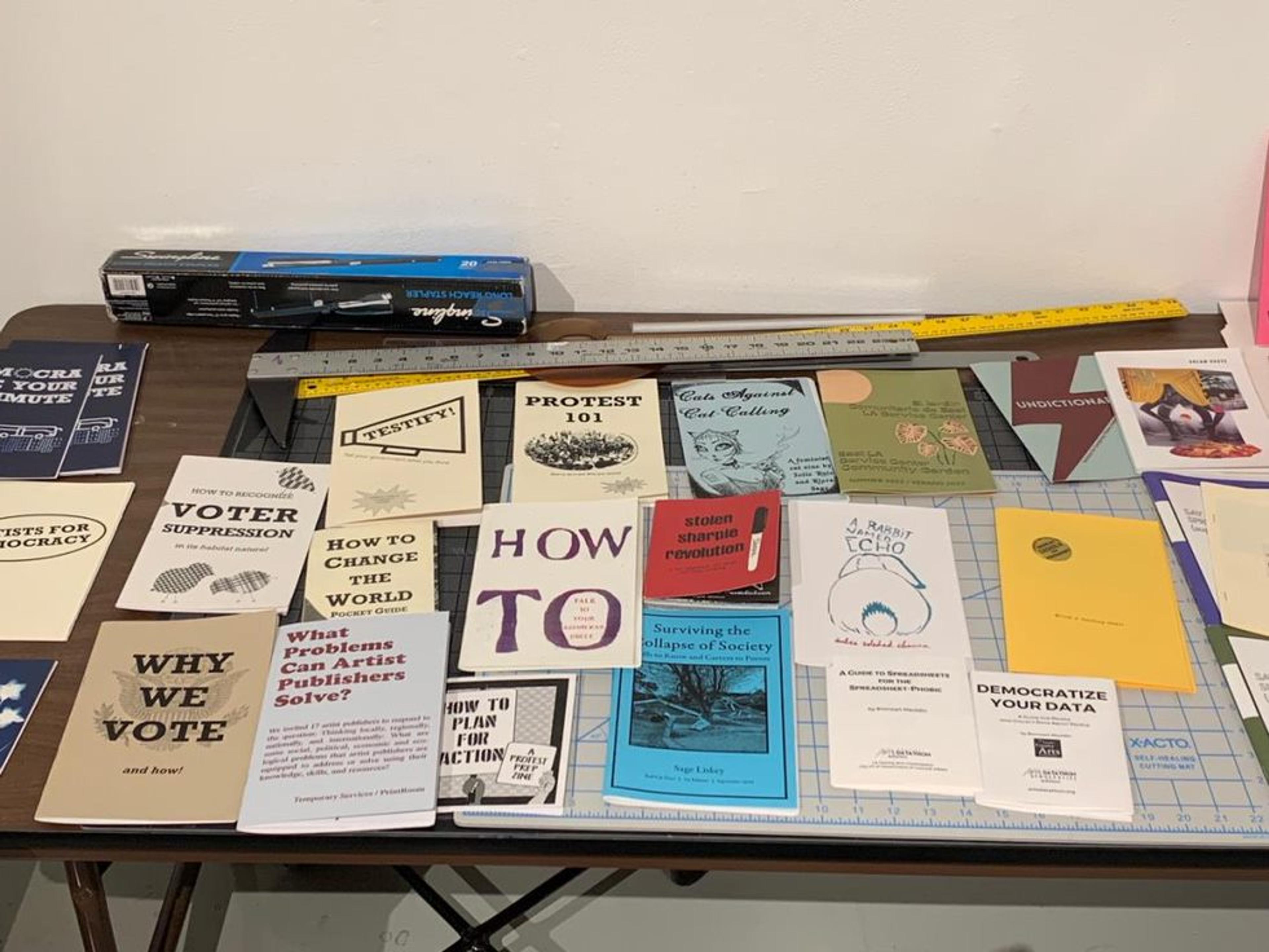 Zines at the California State University Northridge What Would You Say?: Activist Graphics from the Los Angeles County Museum of Art