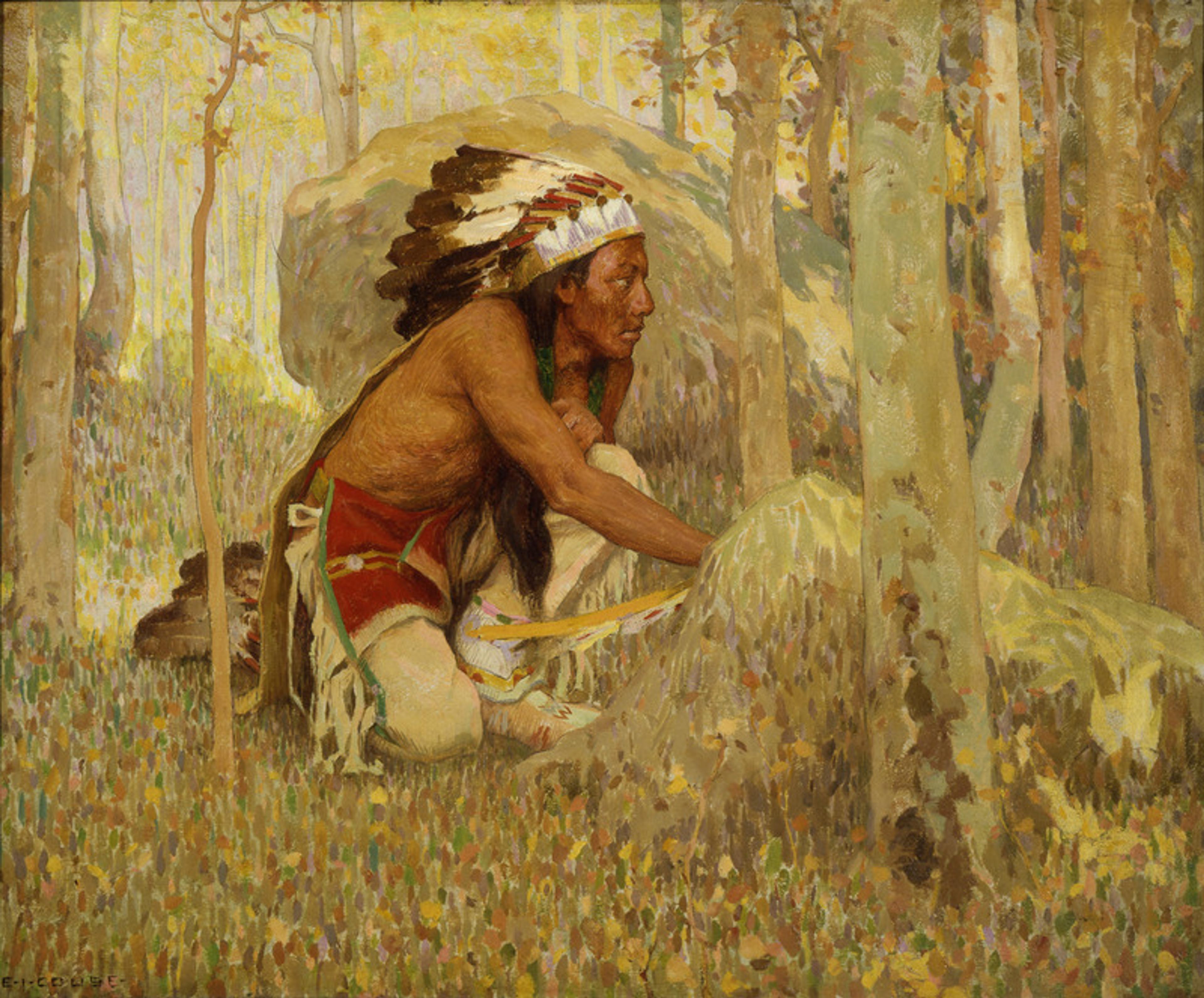 Eanger Irving Cousse Hunter in the Aspens