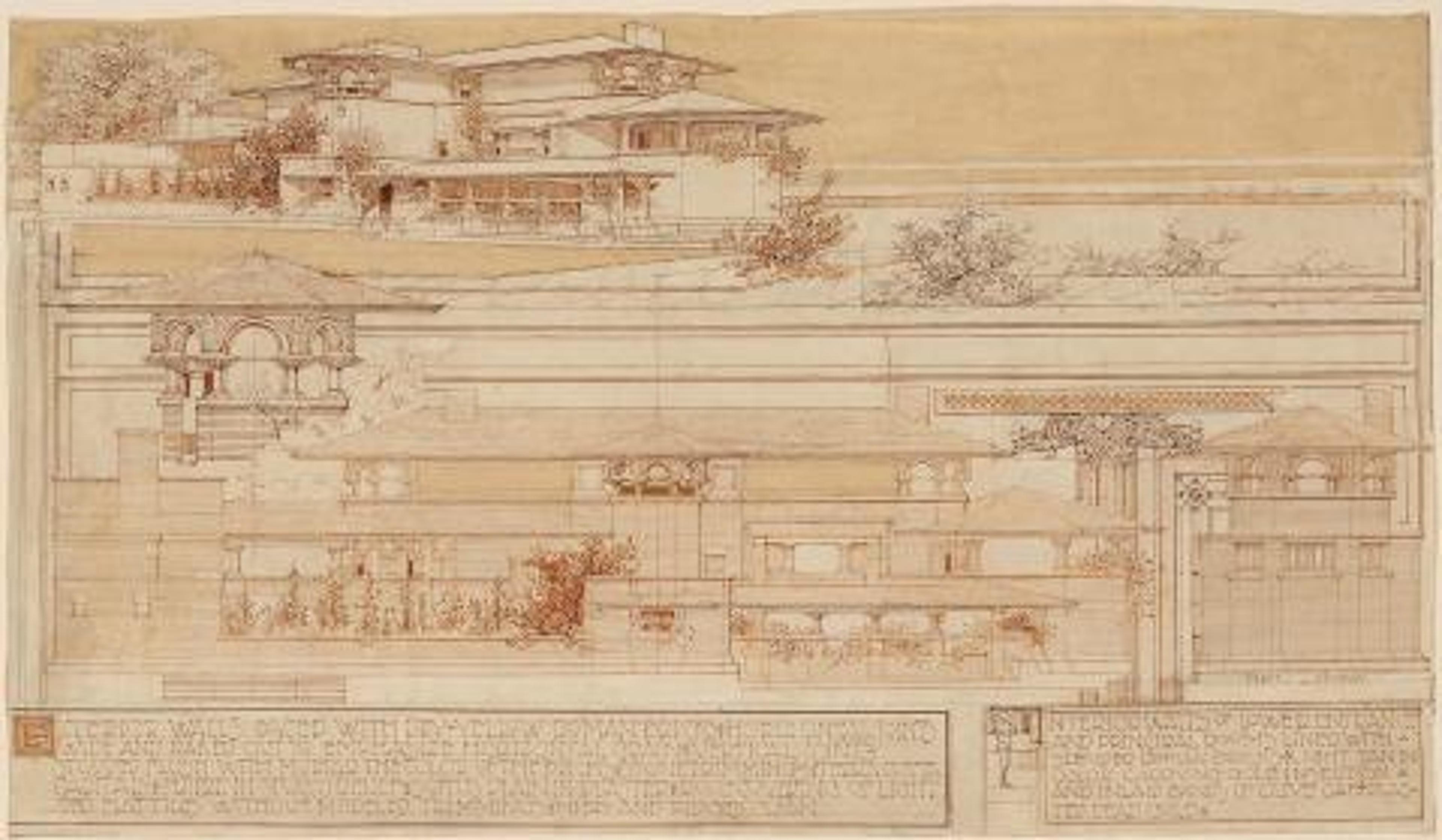 Frank Lloyd Wright  Architectural Drawings by Frank Lloyd Wright