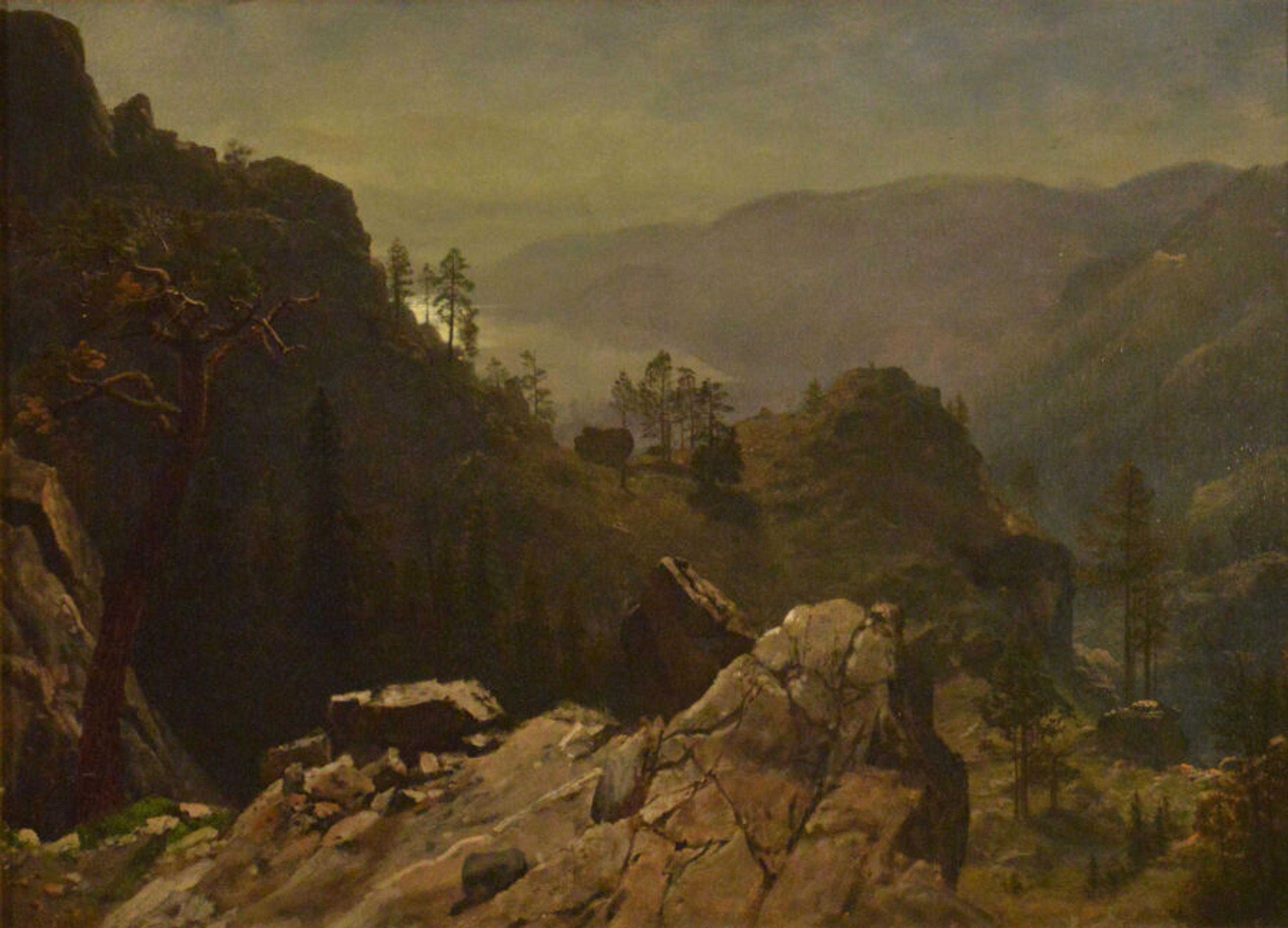 Albert Bierstadt Dawn at Donner Lake