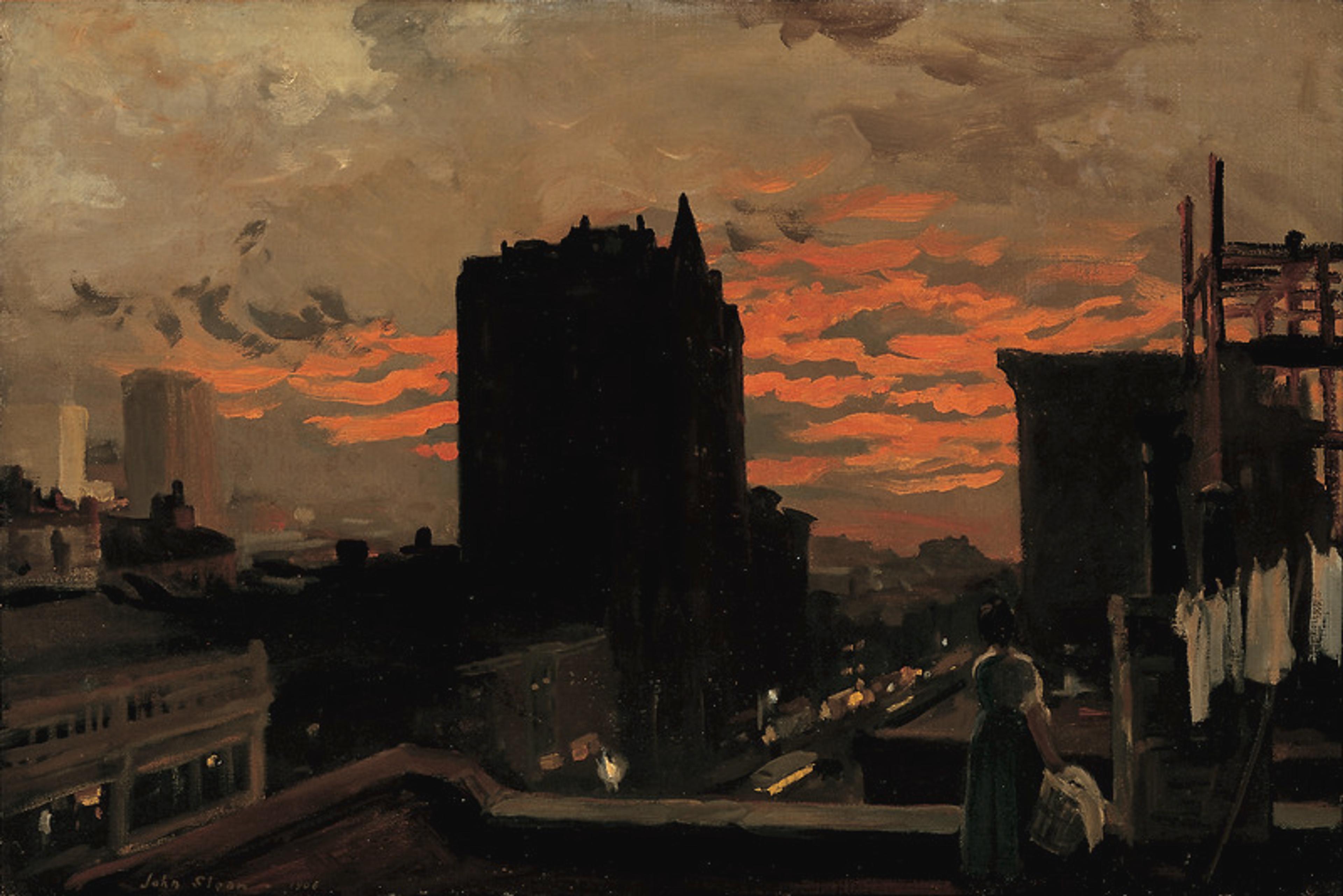 John Sloan Sunset West Twenty-Third Street