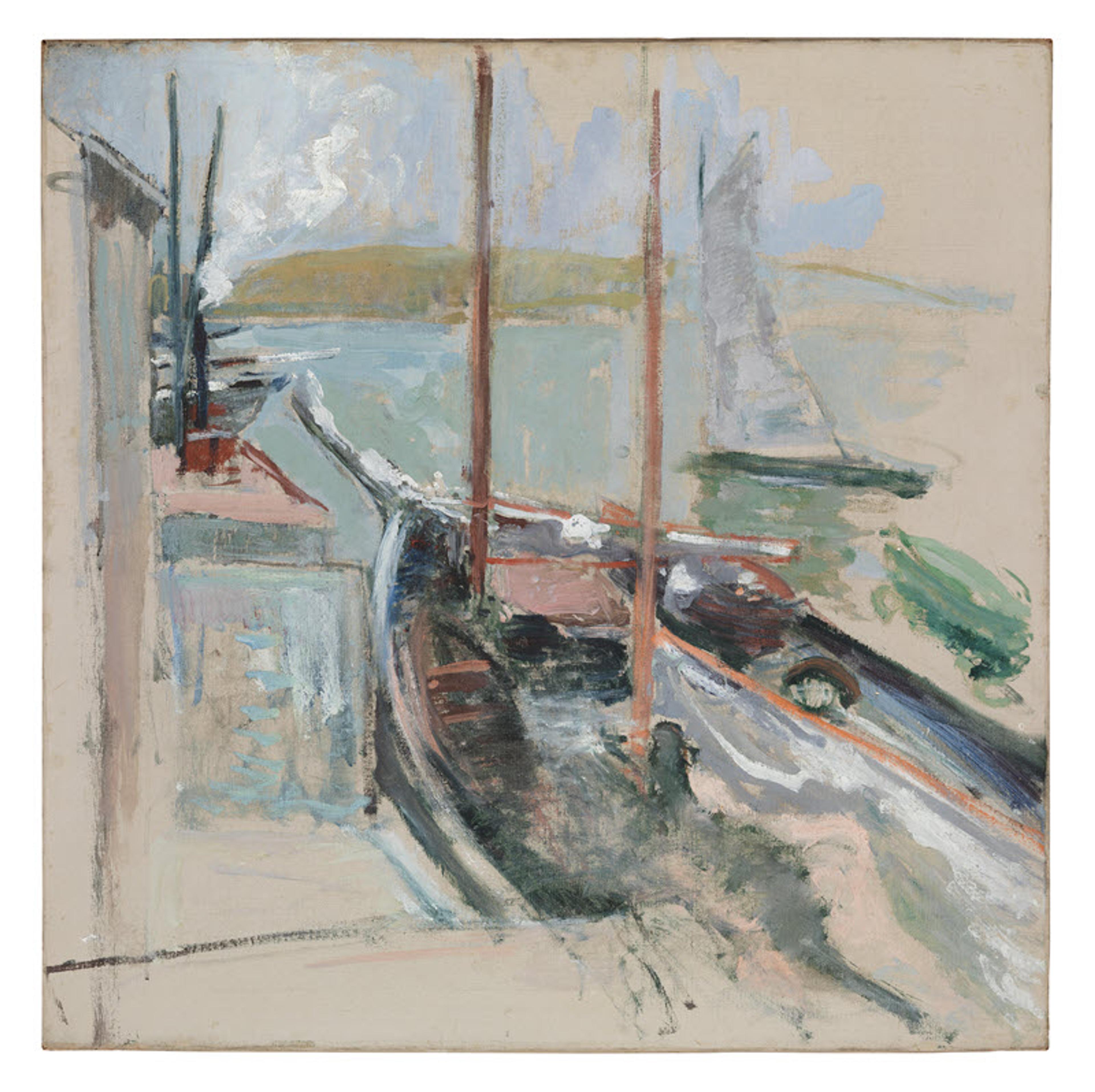 John Henry Twachtman Harbor Scene