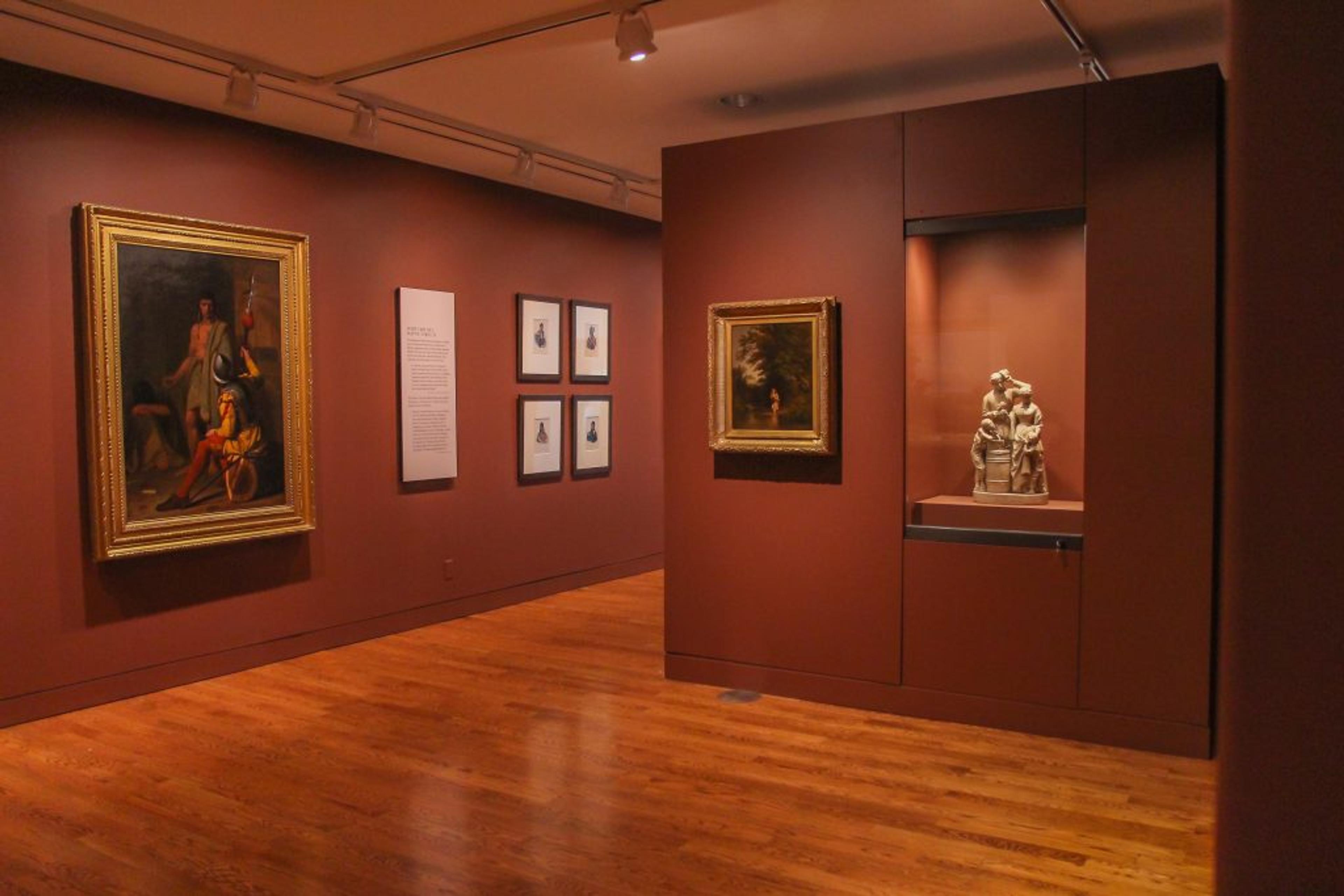 Installation image of Picturing America (American Art through 1900), 2021. Photograph © Delaware Art Museum. Photo: S. Woodloe for Delaware Art Museum.
