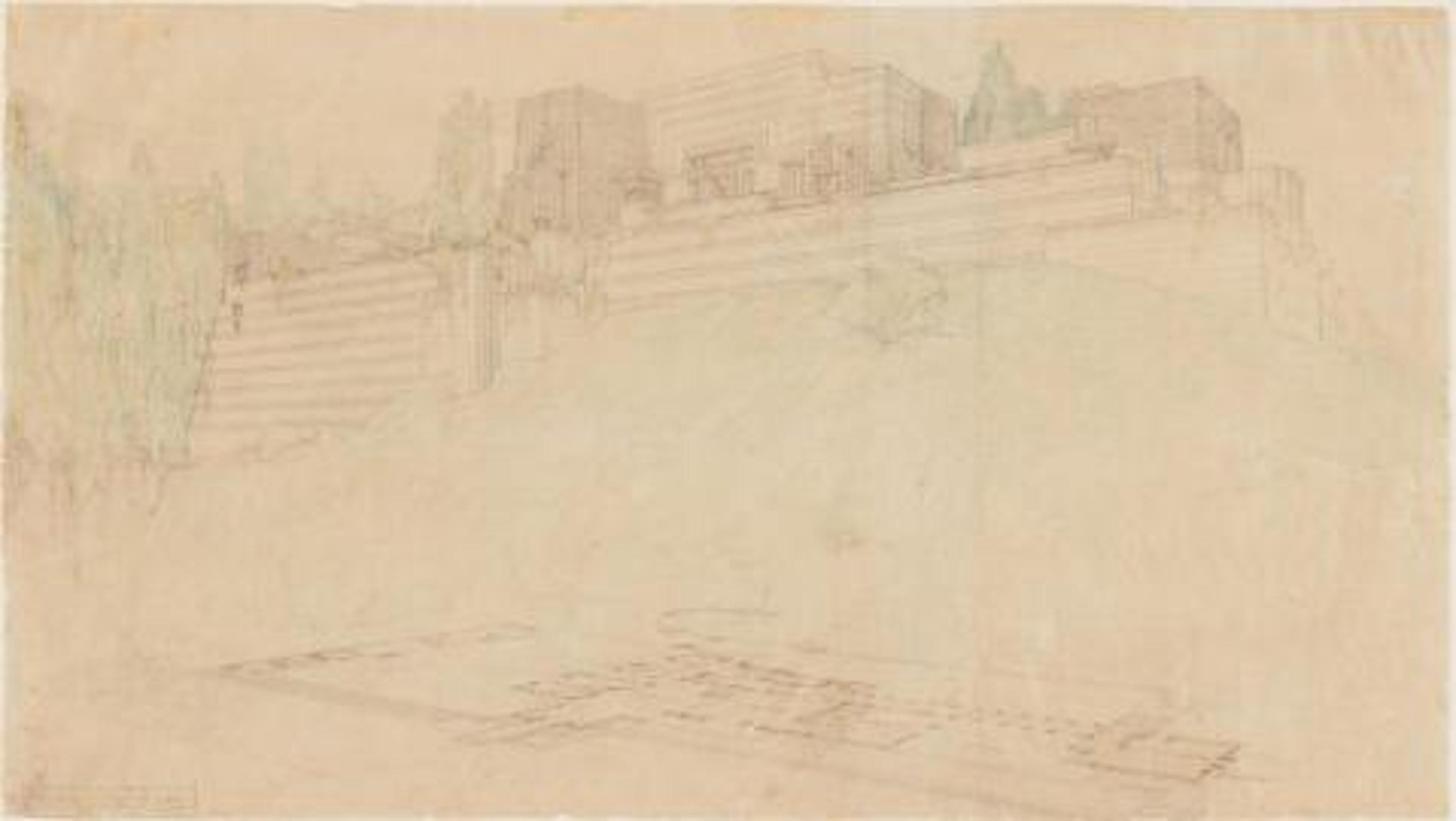 Architectural Drawing by Frank Lloyd Wright
