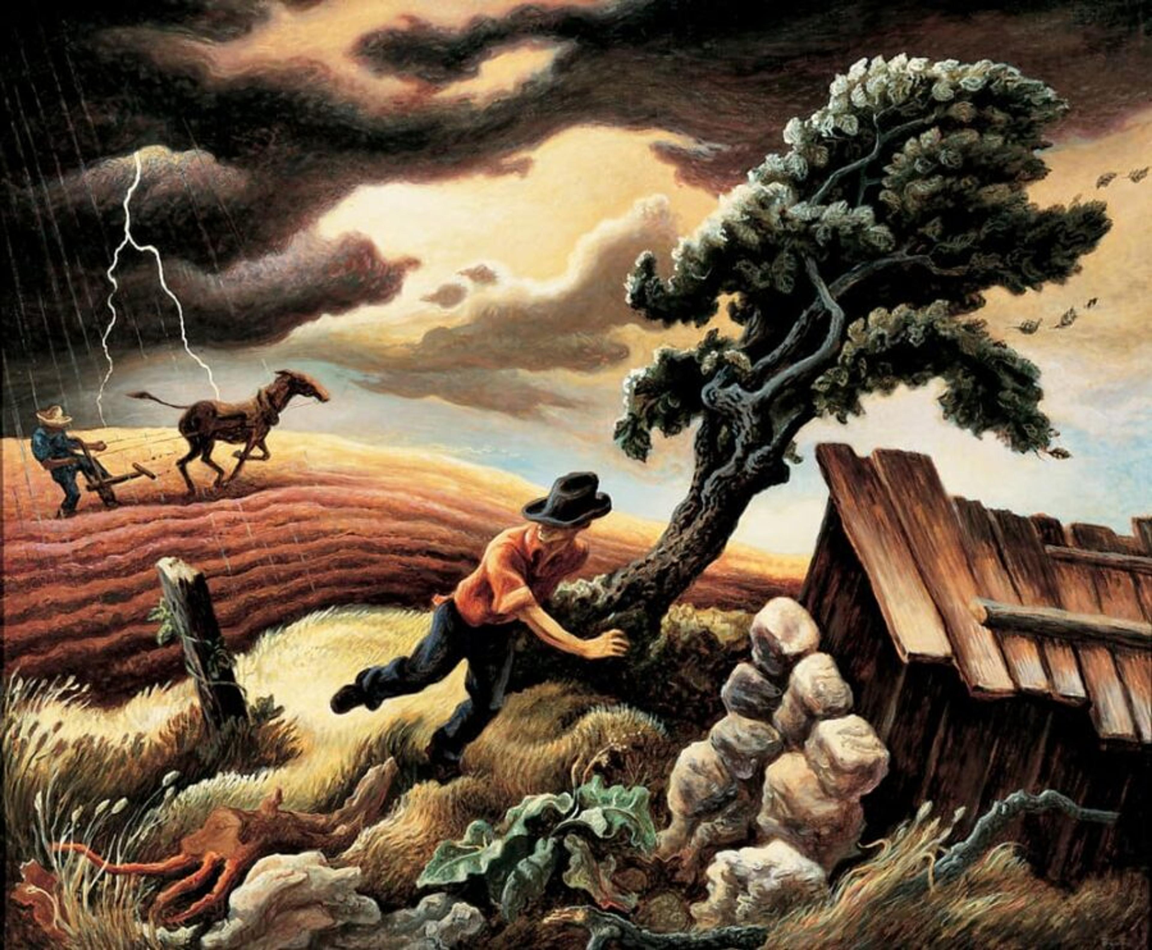 Thomas Hart Benton The Hailstorm