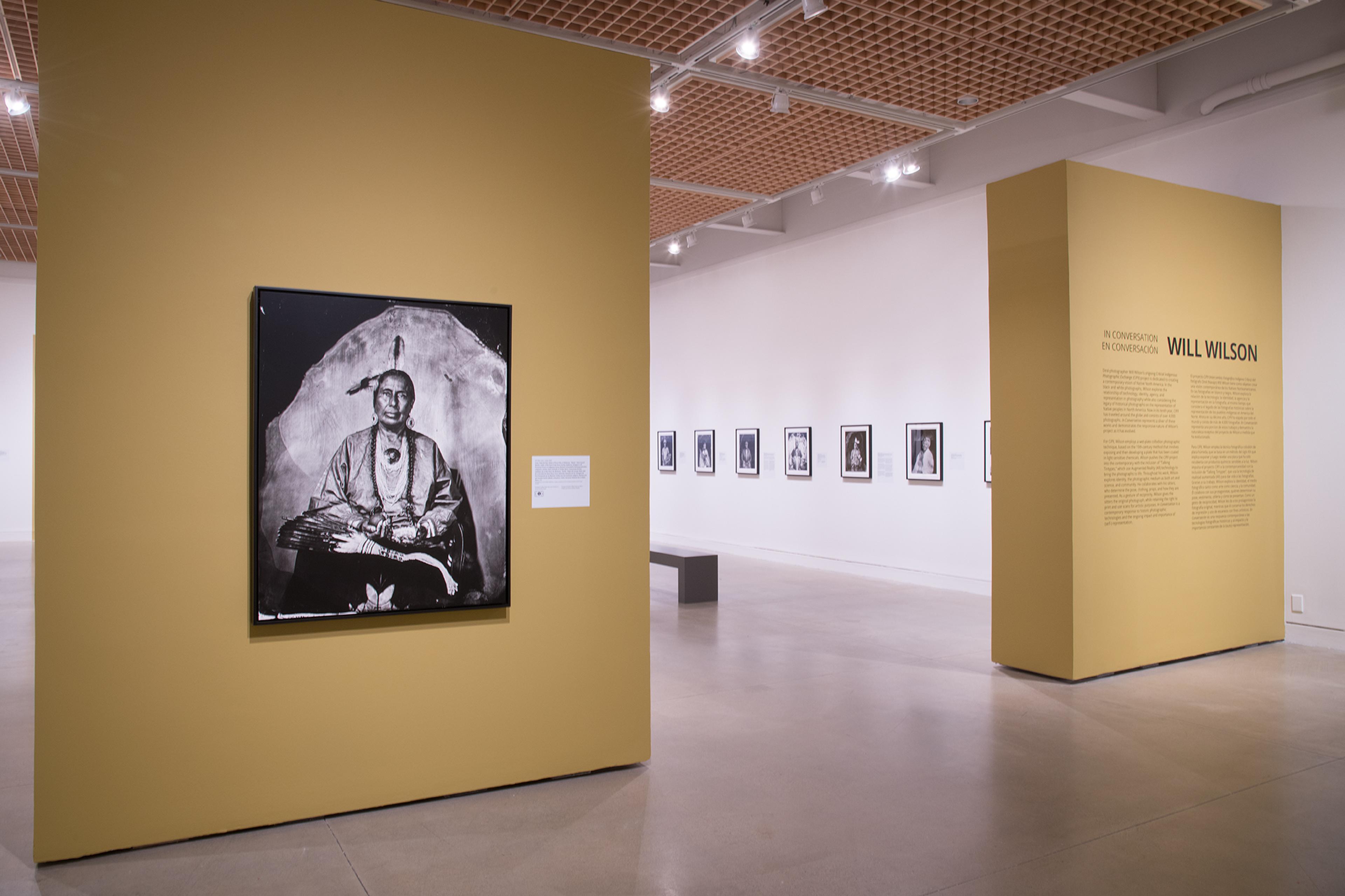 Will Wilson  Selection of 17 works from the Critical Indigenous Photographic Exchange (CIPX) project installation Delaware Art Museum Wilmington Delaware