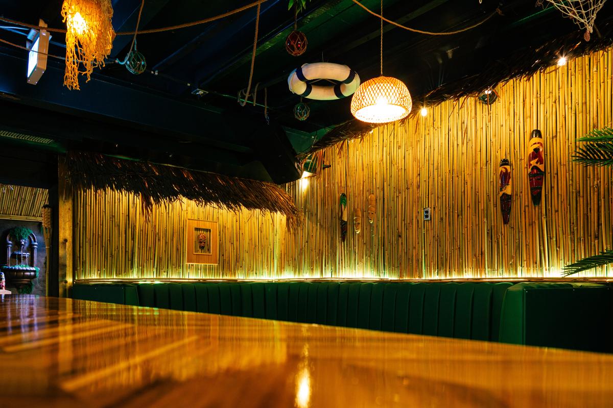 Tiki-inspired interiors designed for relaxed nights at Jungle Bird