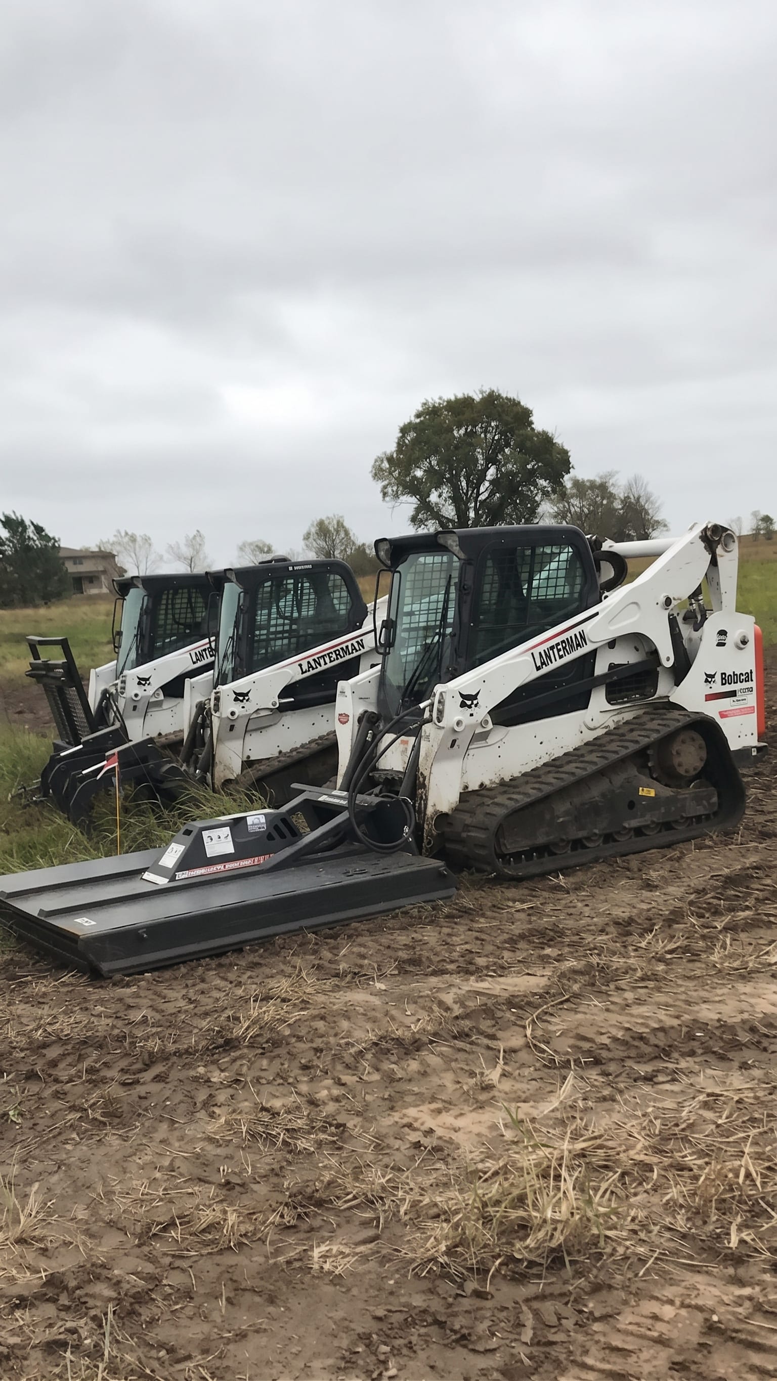Mulcher and grapple attachments