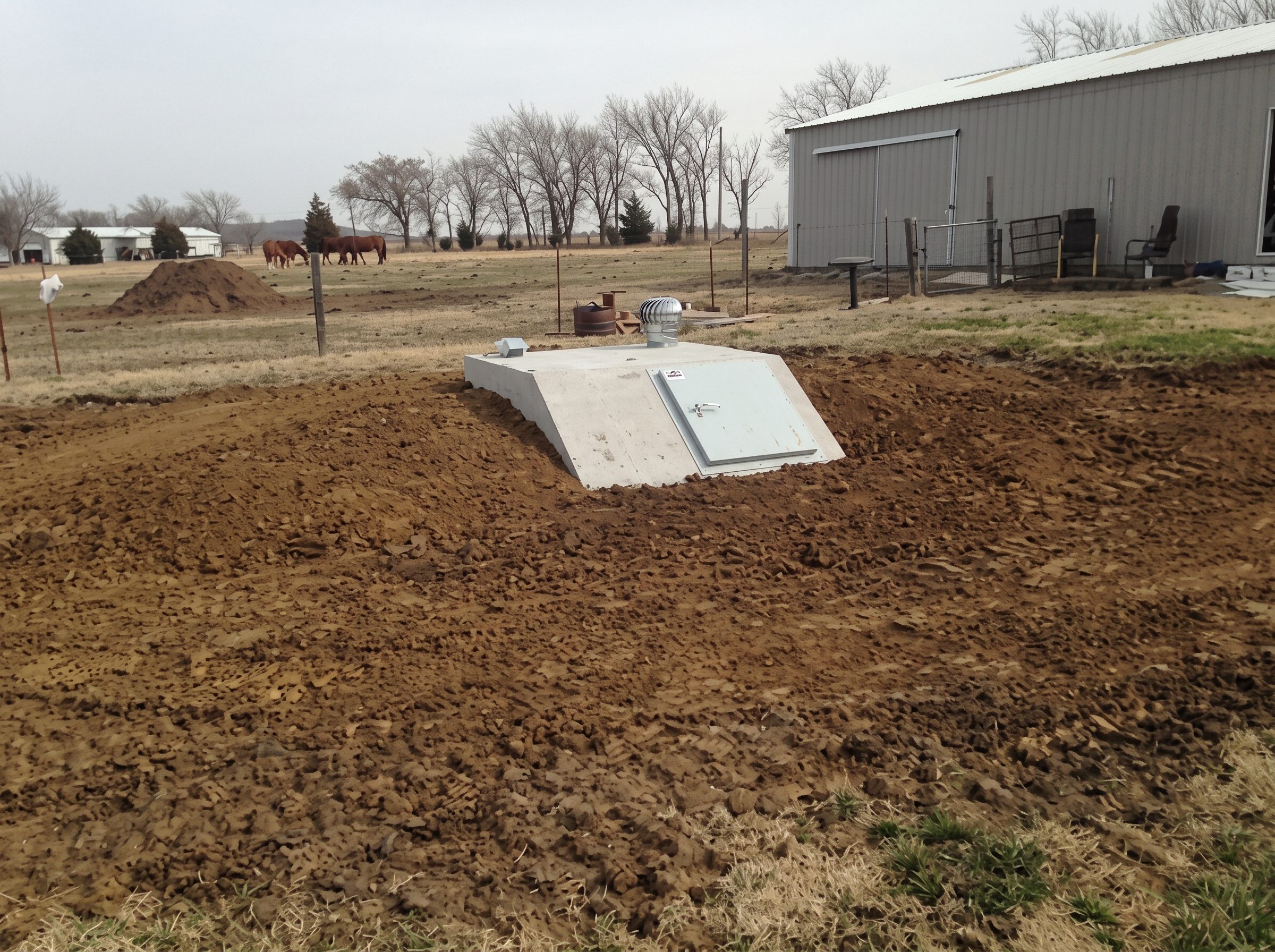 New shelter on an acreage
