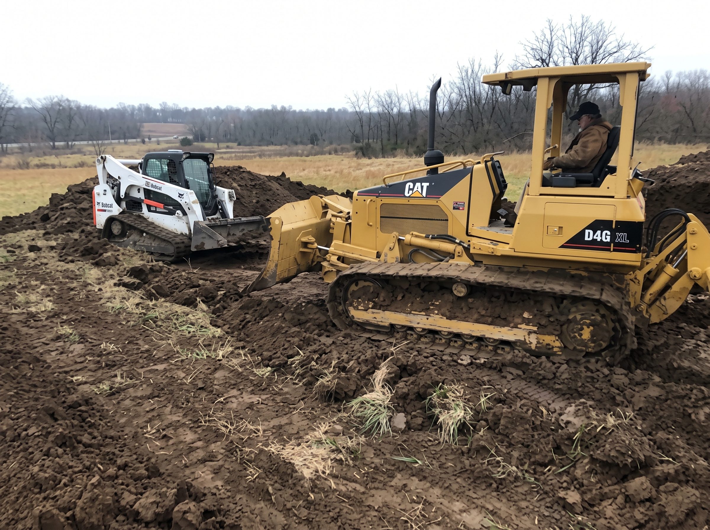 Dozer clearing and grading