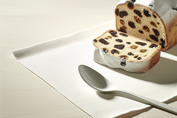 Low-Carb Maroni-Schoko-Stollen - professionelles Food-Foto von DALL-E 3