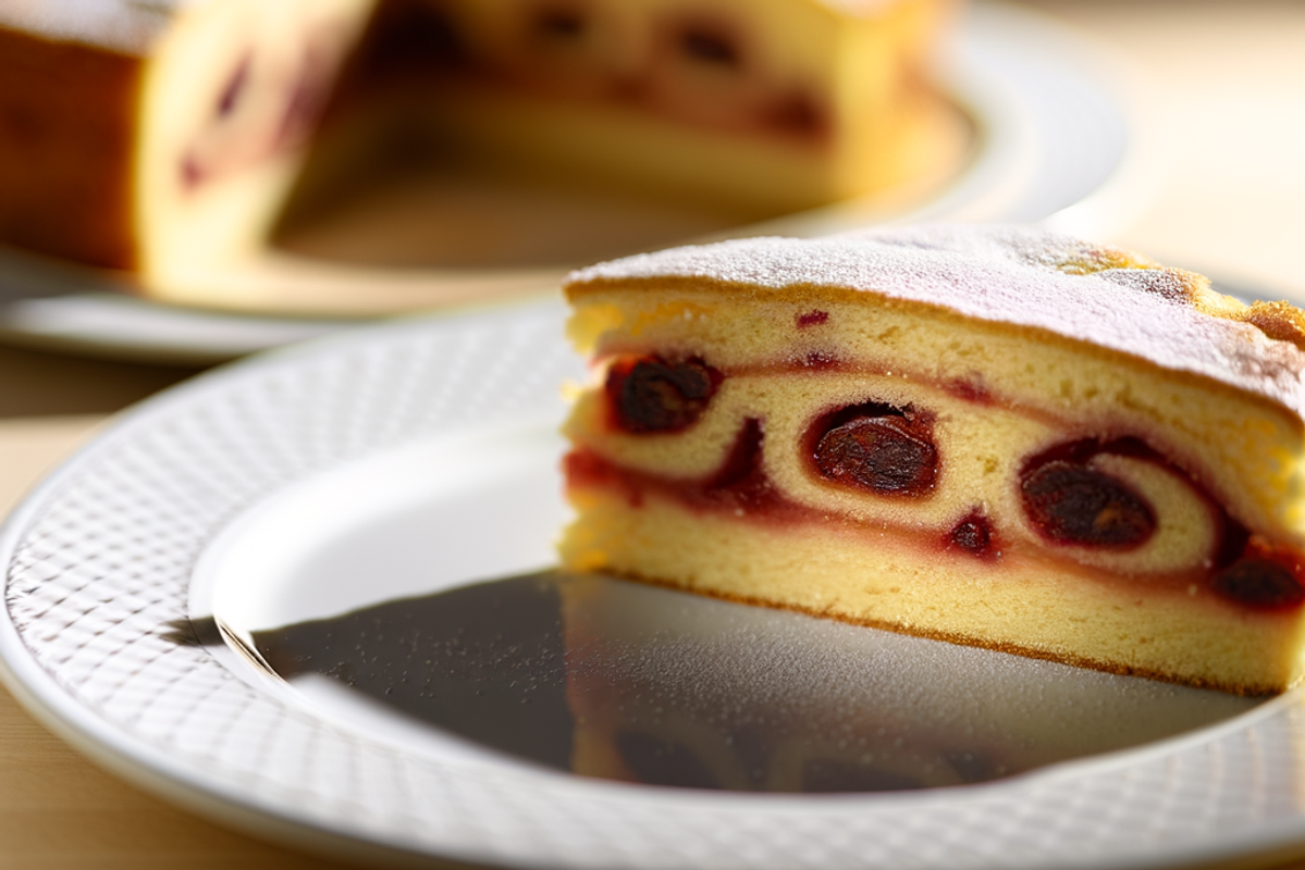 Low-Carb Hagebutten-Reindling - professionelles Food-Foto von DALL-E 3