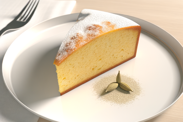 Low-Carb Mandel-Kardamom-Gugelhupf - professionelles Food-Foto von DALL-E 3