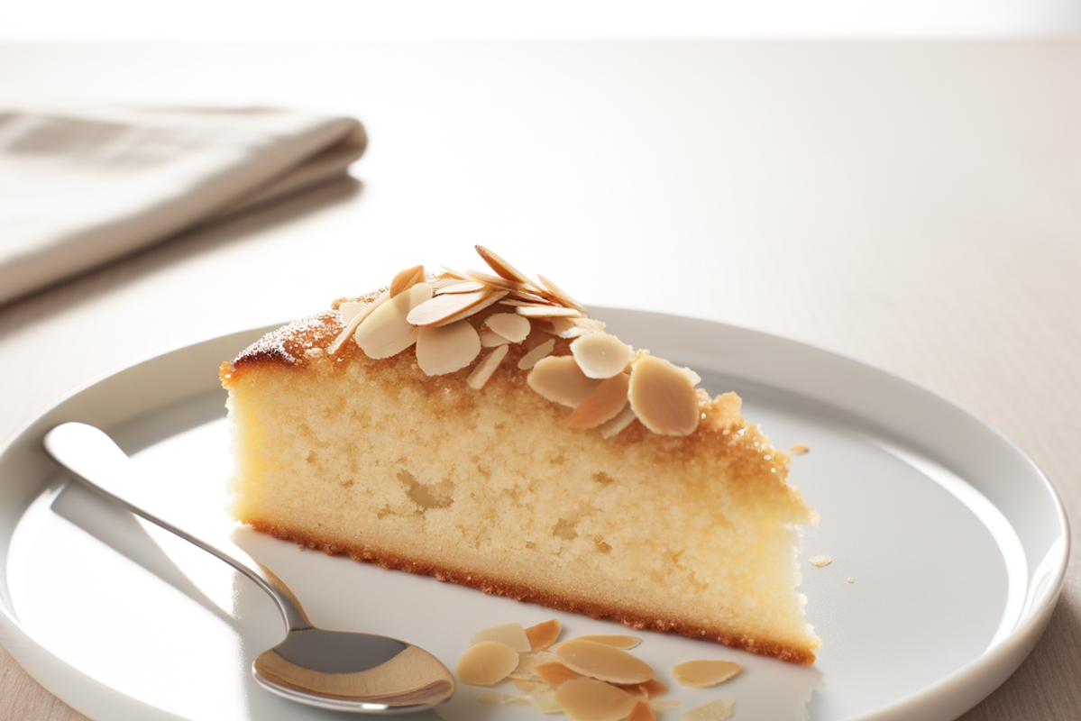 Low-Carb Mandel-Vanille-Sonnenkranz - professionelles Food-Foto von DALL-E 3