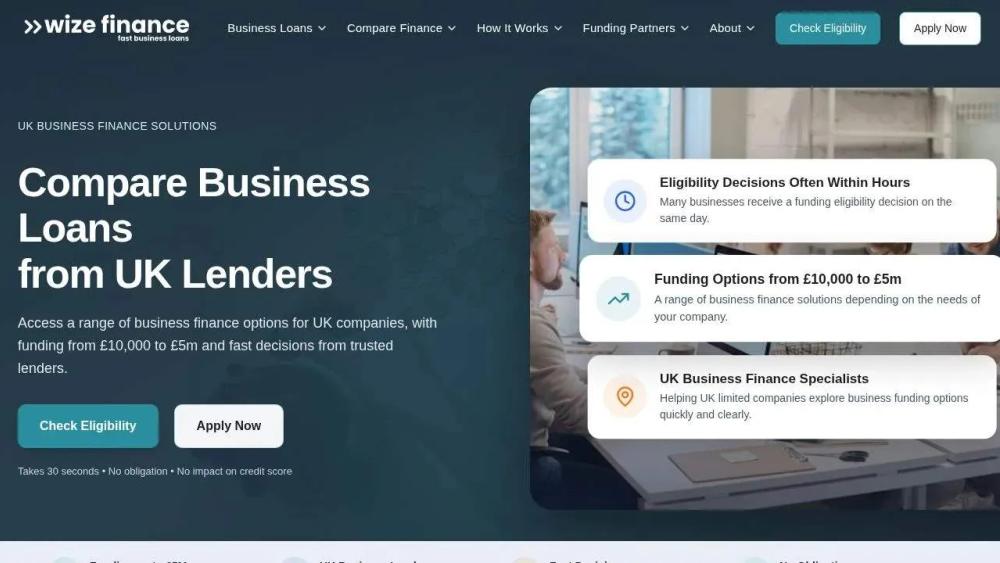 Banner of Wize Finance Eligibility Check Banner of Wize Finance Eligibility Check