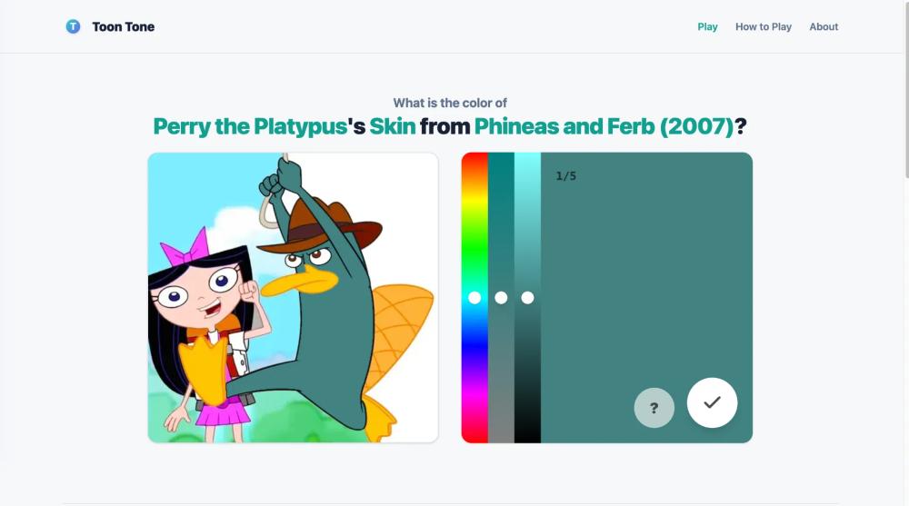 Banner of Toon Tone | Guess Cartoon Character Colors