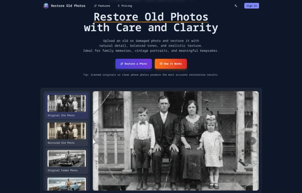 Banner of Restore old photos Banner of Restore old photos