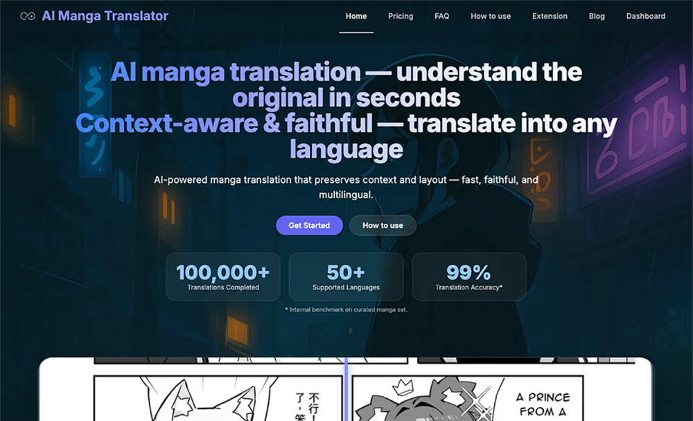 Banner of AI Manga Translator Banner of AI Manga Translator