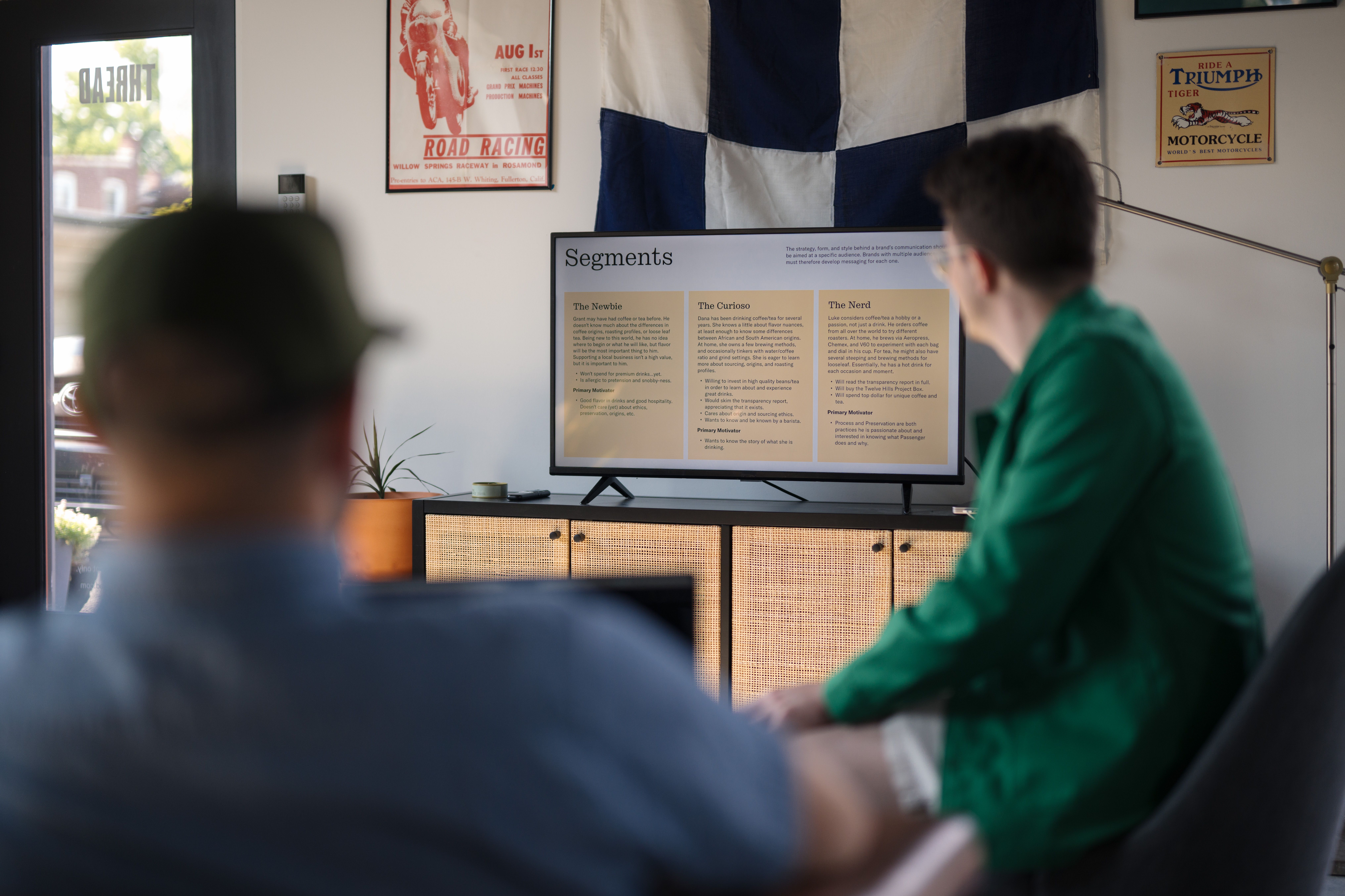 Presenting work to client