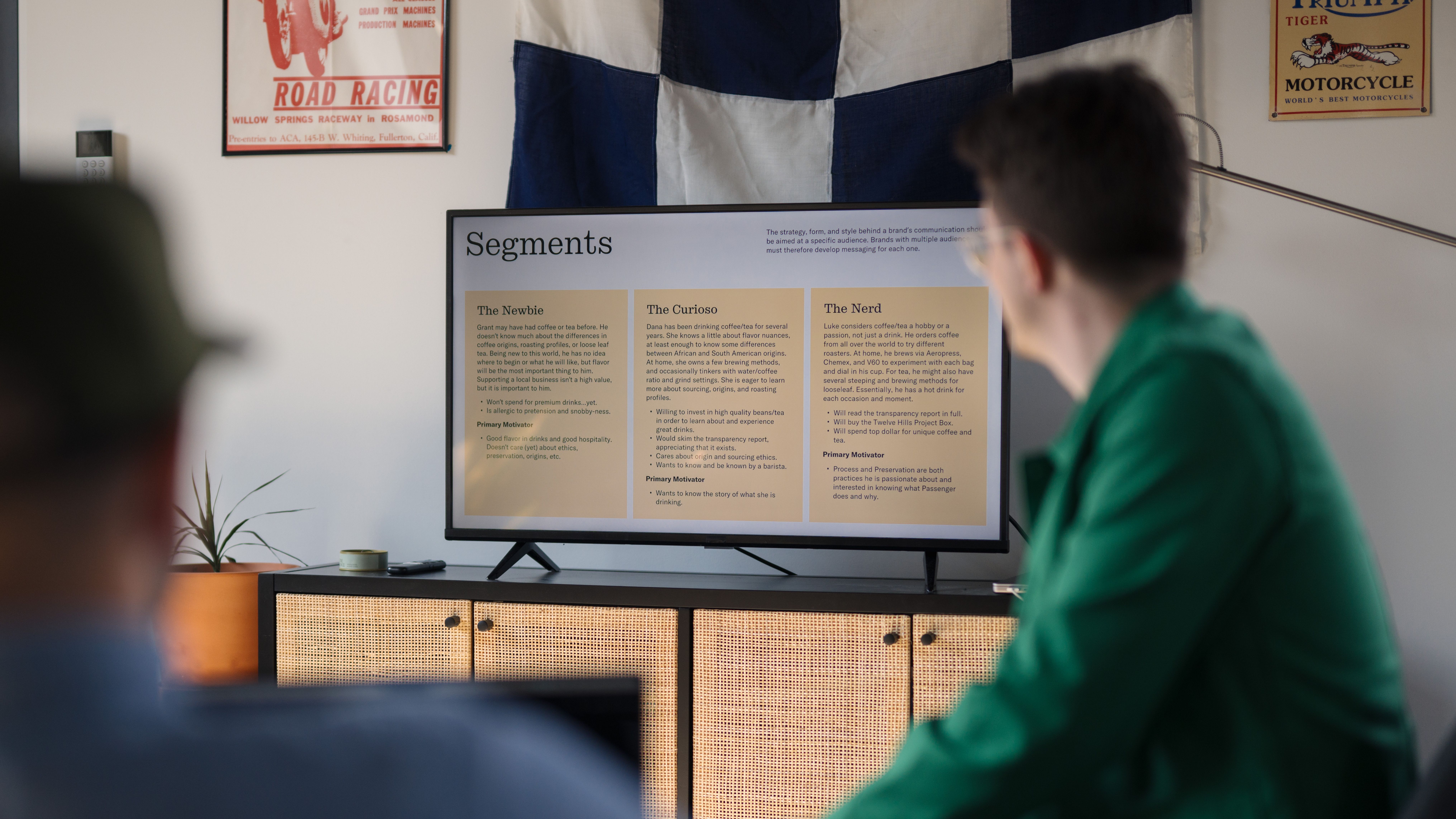 Presenting work to client