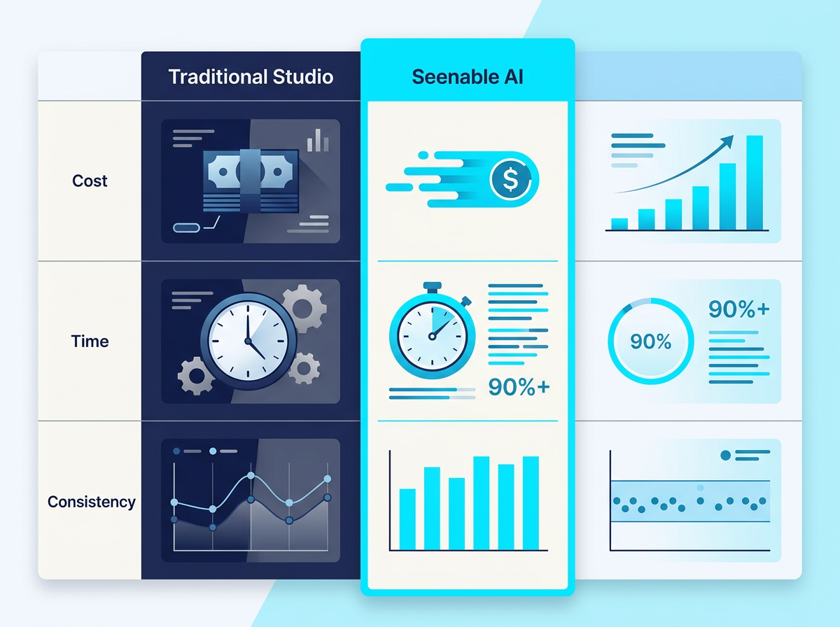 Studio photography vs AI: the cost breakdown