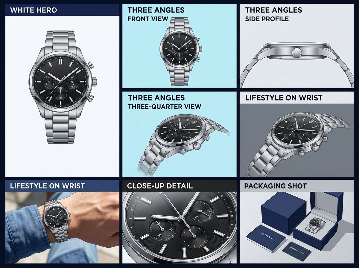 The 7 essential product image types and what each one communicates