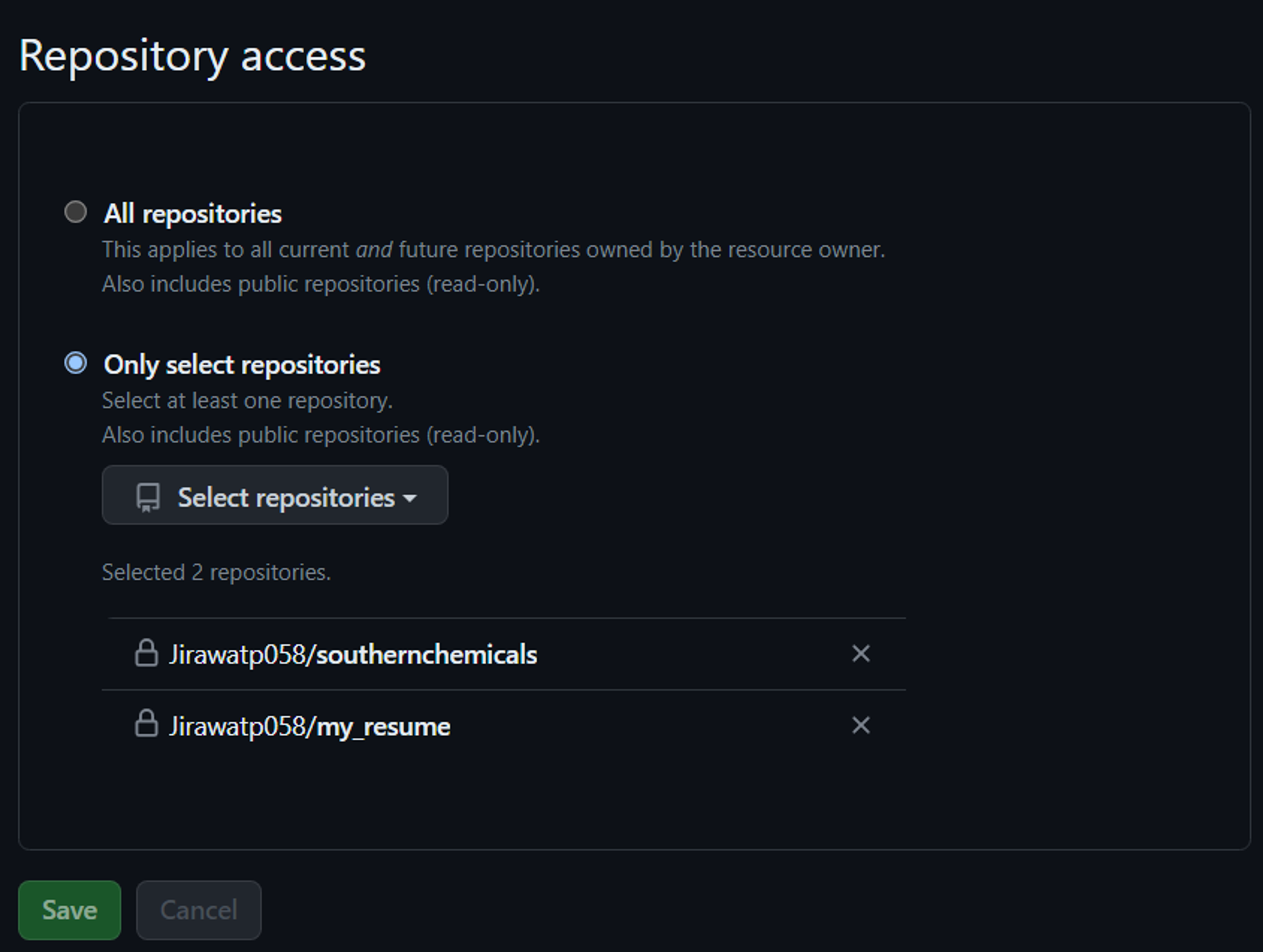 Select Repository