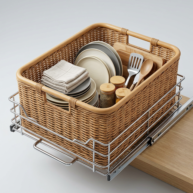 Thumbnail 2 of PVC Wicker Basket
