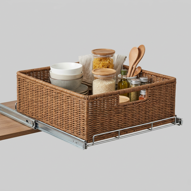 Thumbnail 3 of PVC Wicker Basket