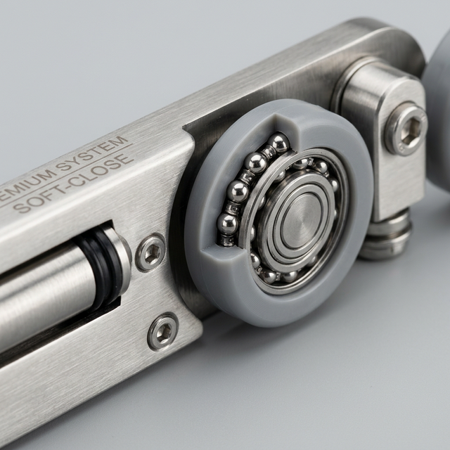Thumbnail 2 of Sliding Wardrobe Wheels Set