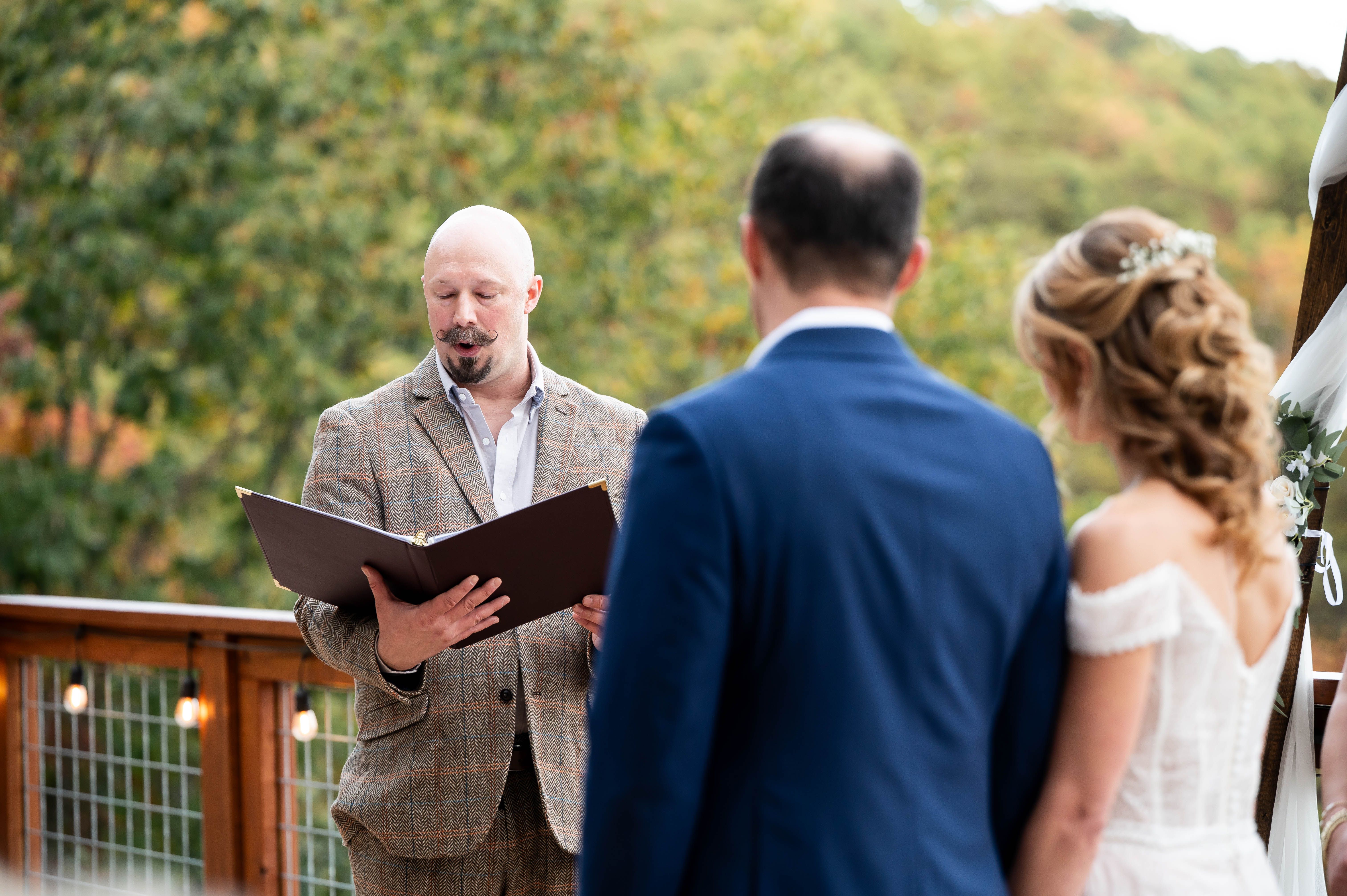 Wedding ceremony officiant at Grand Haven