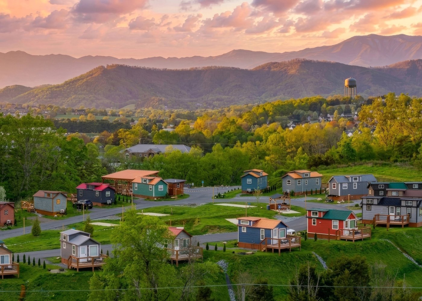 The Grand Sojourn — Celebrate Together. Stay in Your Own Tiny Home.