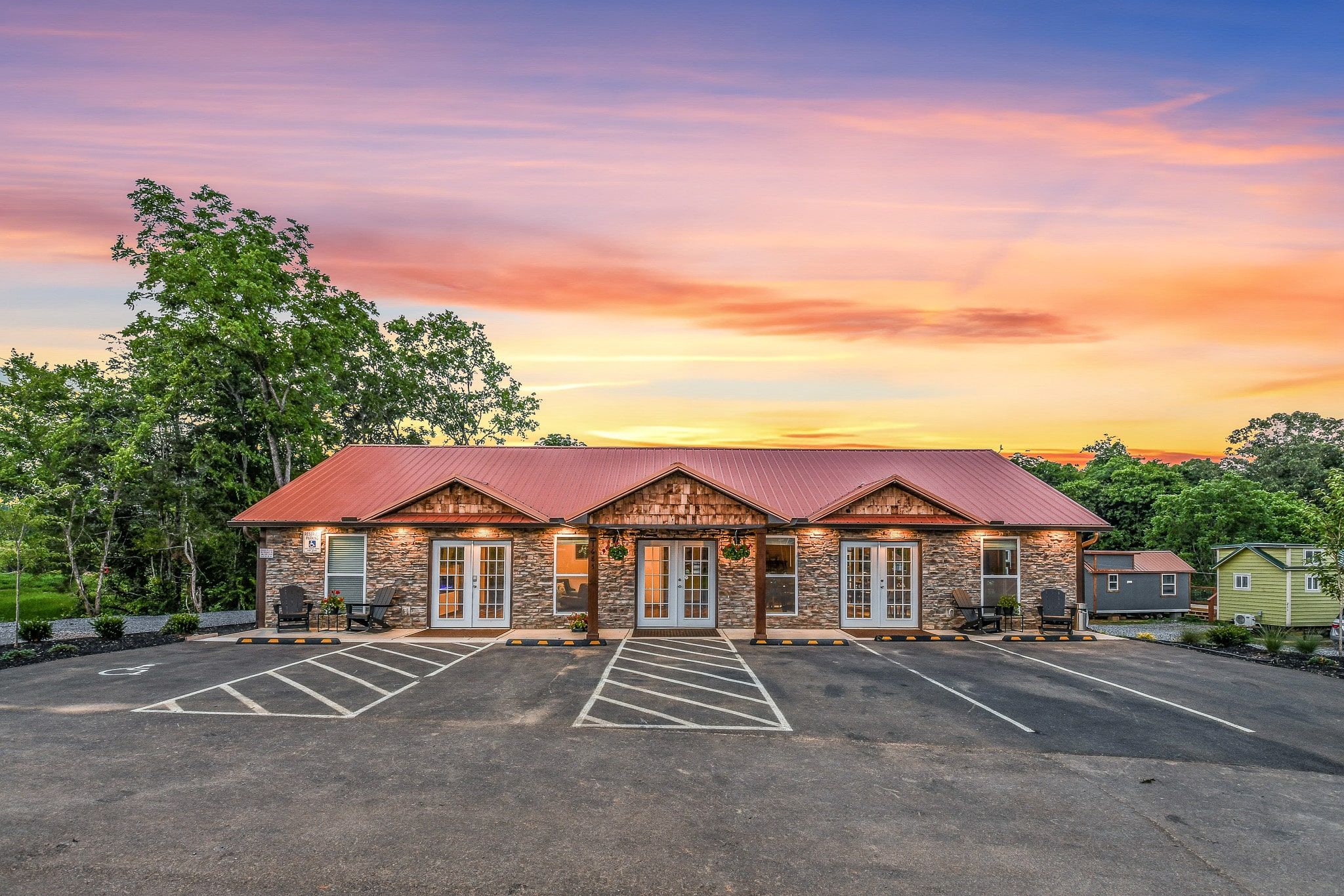 Indoor reception & additional parking