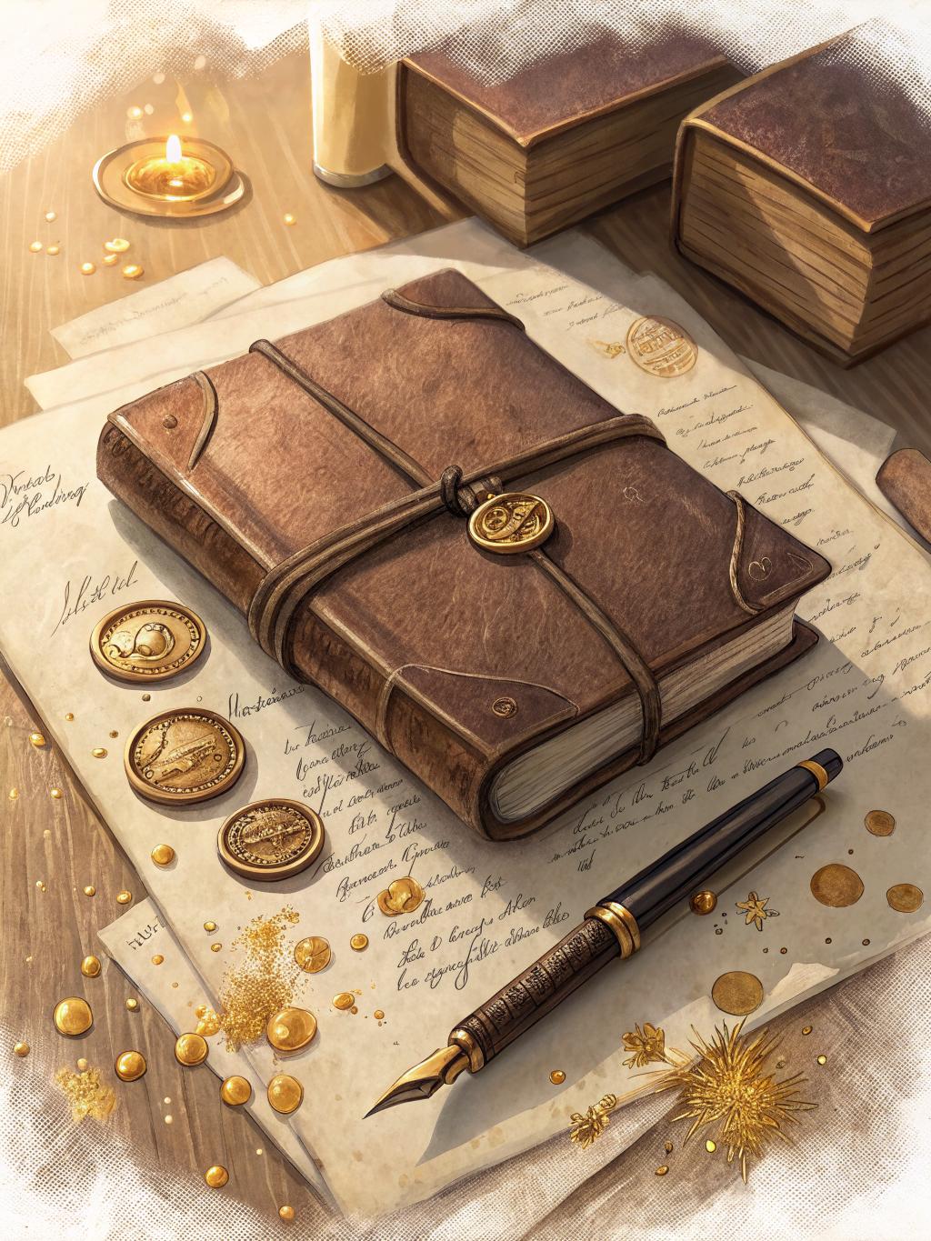 Ícone ilustrado representando Ensaios — editorial