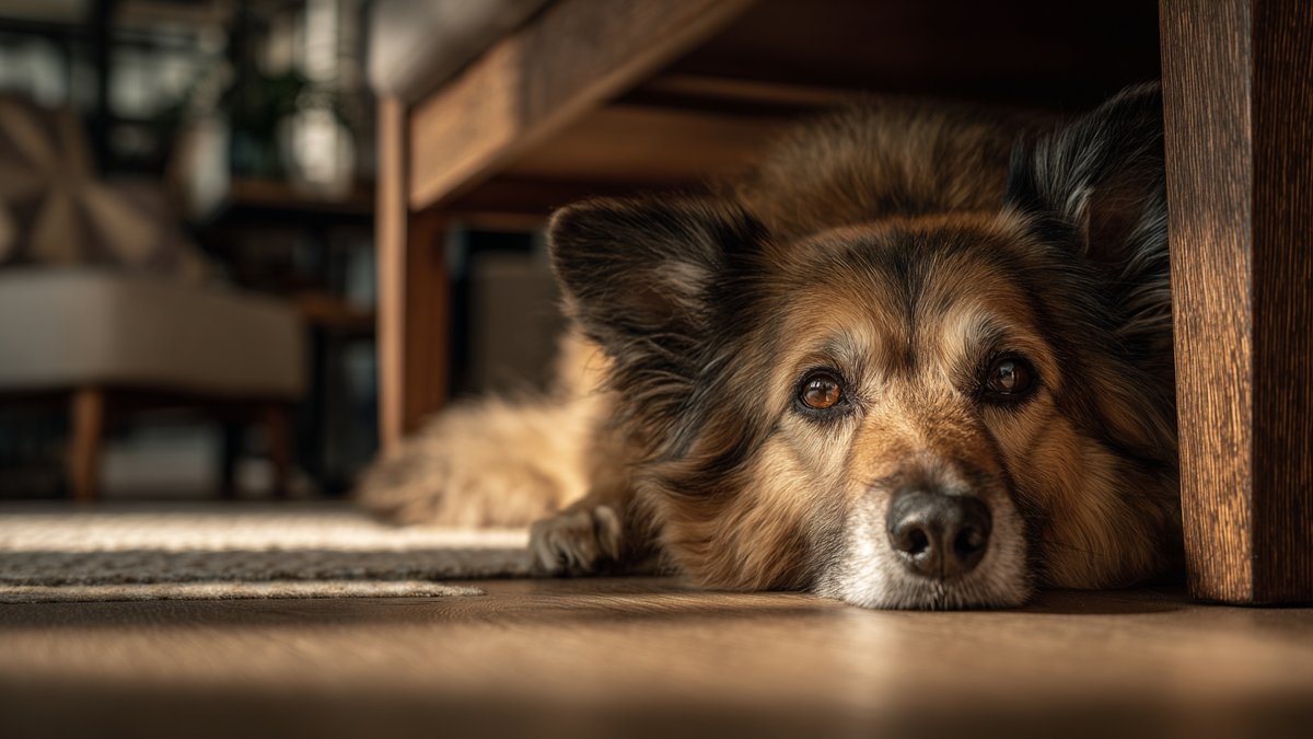 What It Means When Your Dog Suddenly Starts Hiding