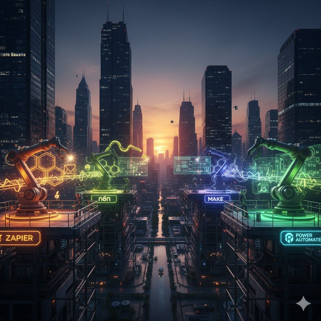 Comparatif Make vs. Zapier vs. n8n vs. Power Automate