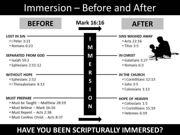 Immersion: Before and After