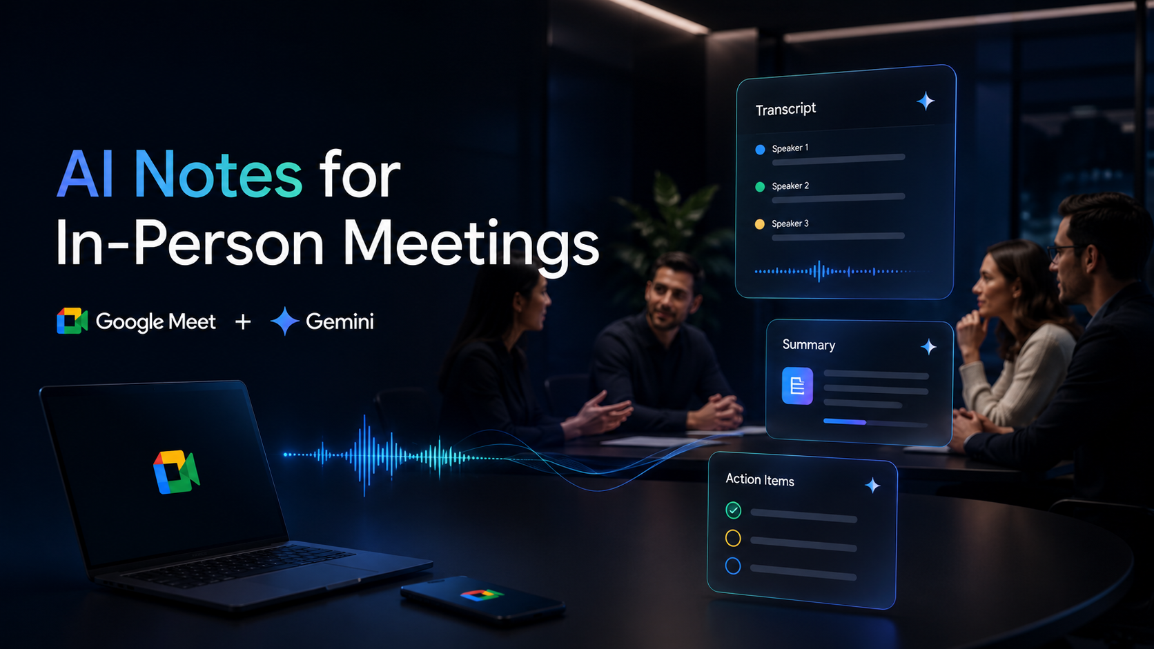 Google Meet Expands AI Notes to Face-to-Face Discussions