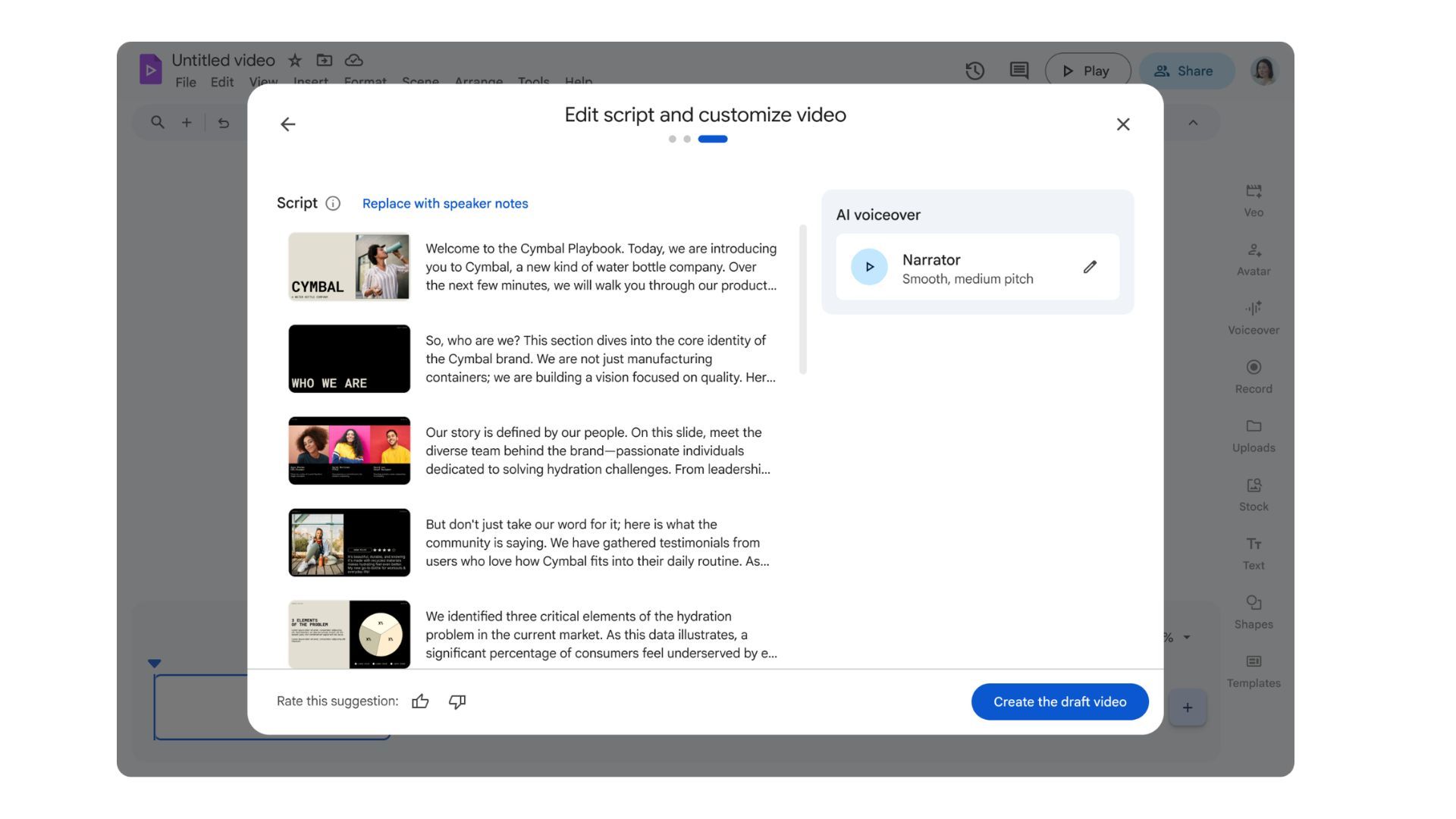 Refine AI Scripts Before Your Slides Become Vids