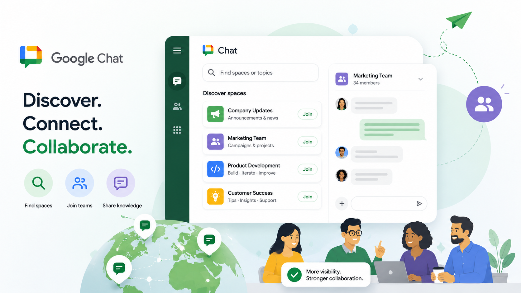 How Discoverable Google Chat Spaces Can Reduce Information Silos