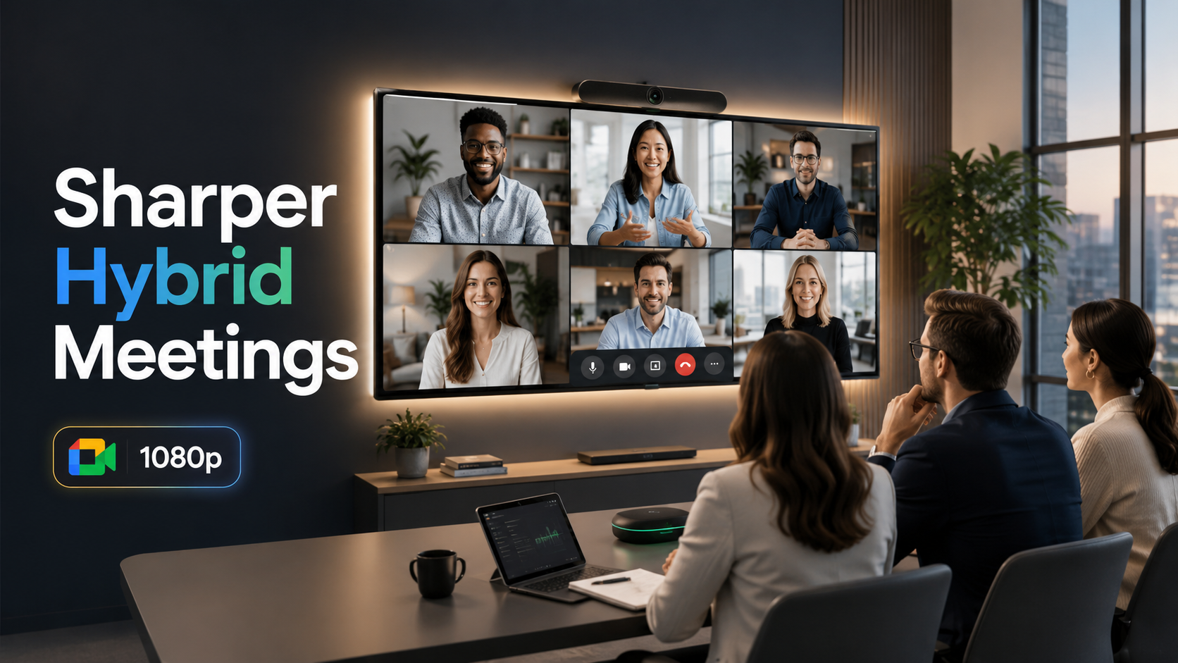 Google Meet 1080p on ChromeOS Meeting Rooms: A Better Hybrid Work Experience
