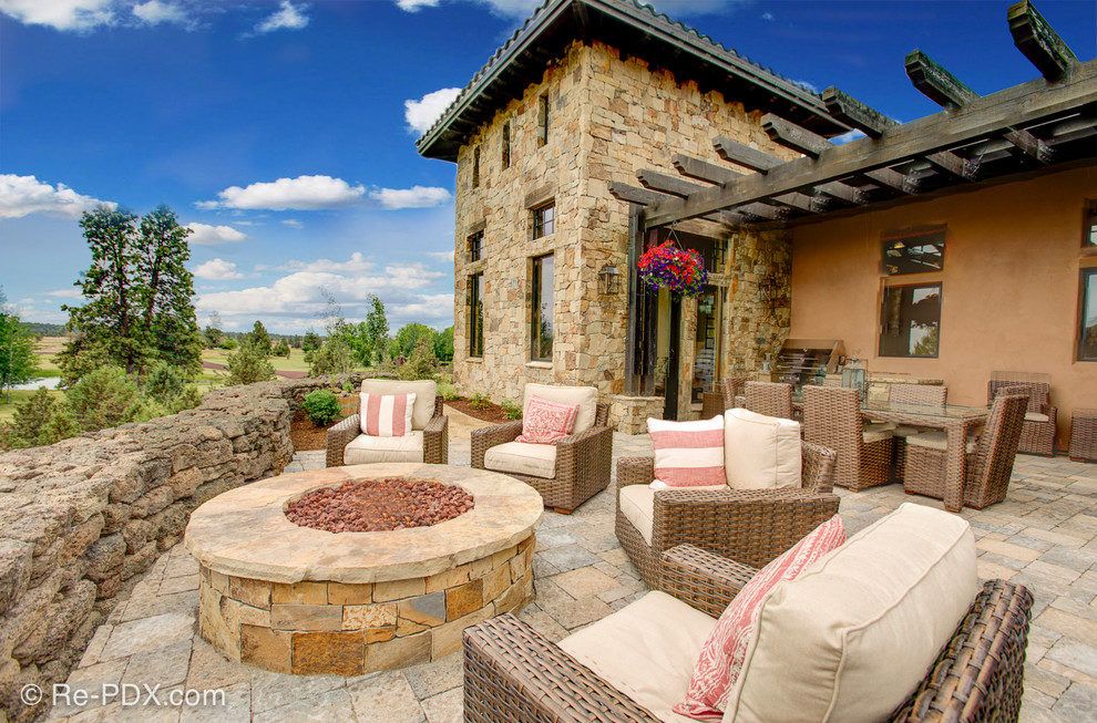 Ranch At The Canyons Paver Patio with Firepit