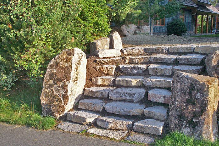 Whistler Basalt Stone Steps