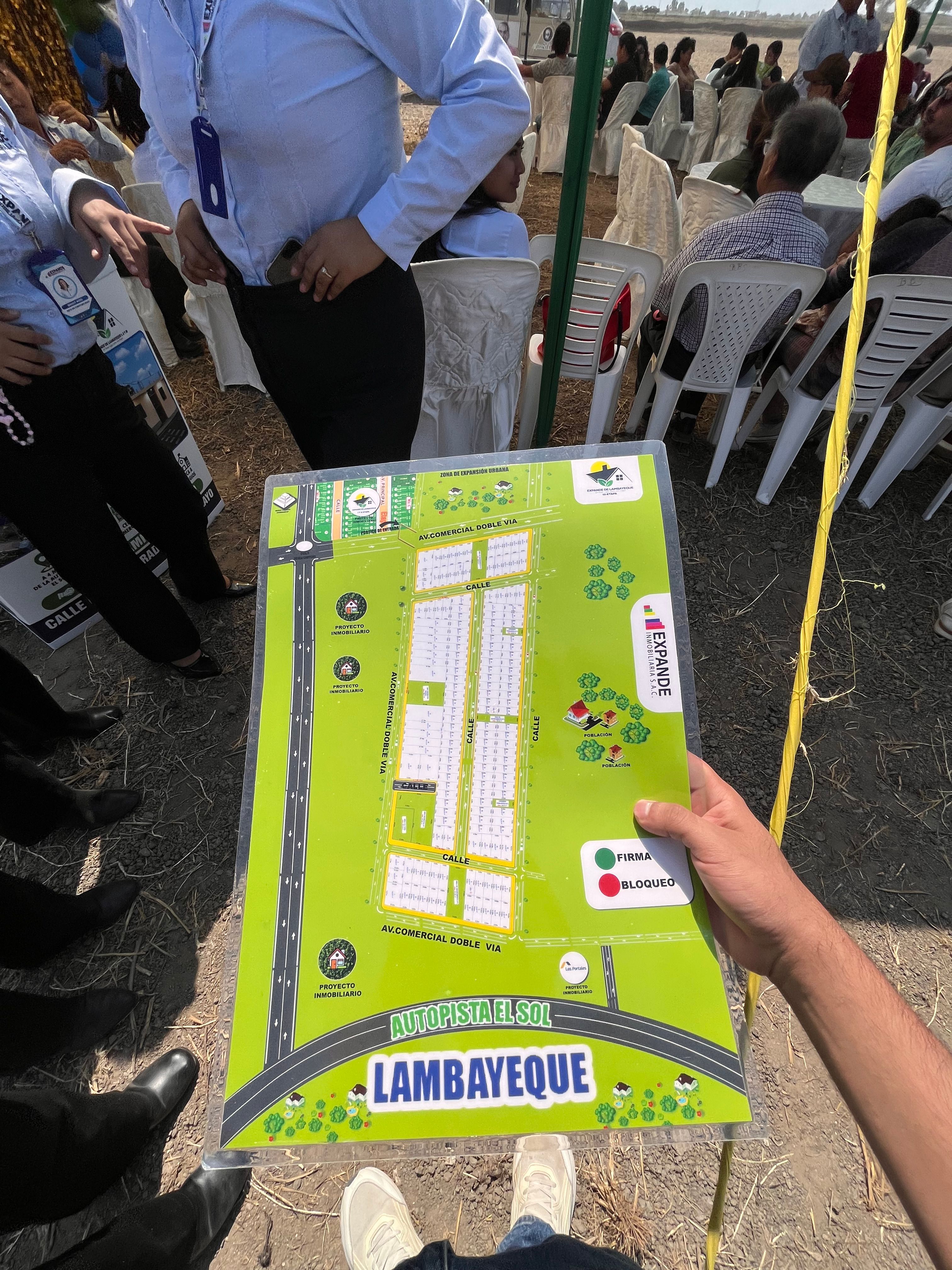 Mapa del proyecto inmobiliario Expande de Lambayeque.