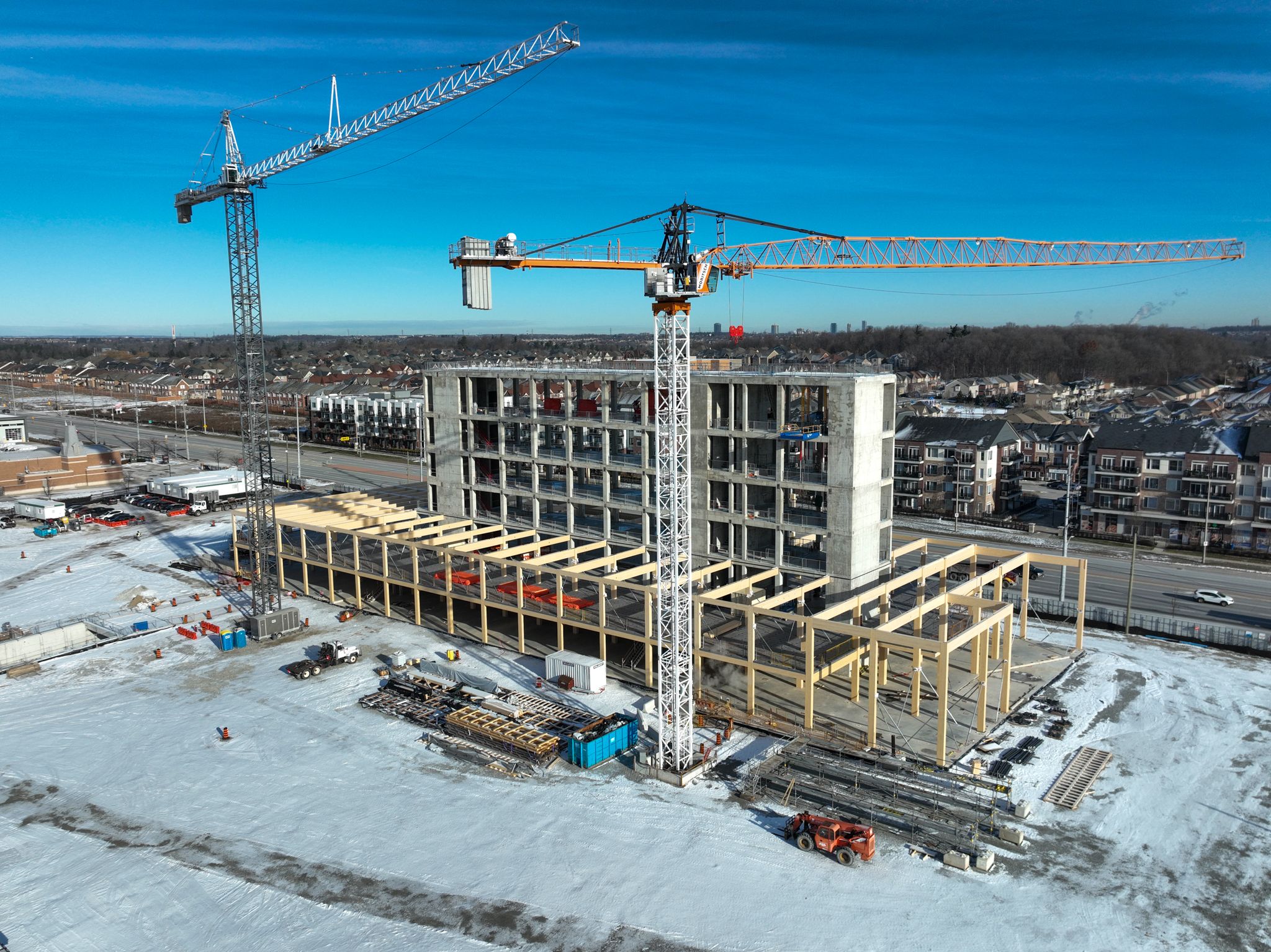 PRP Operational Support Facility Winter Aerial Shot