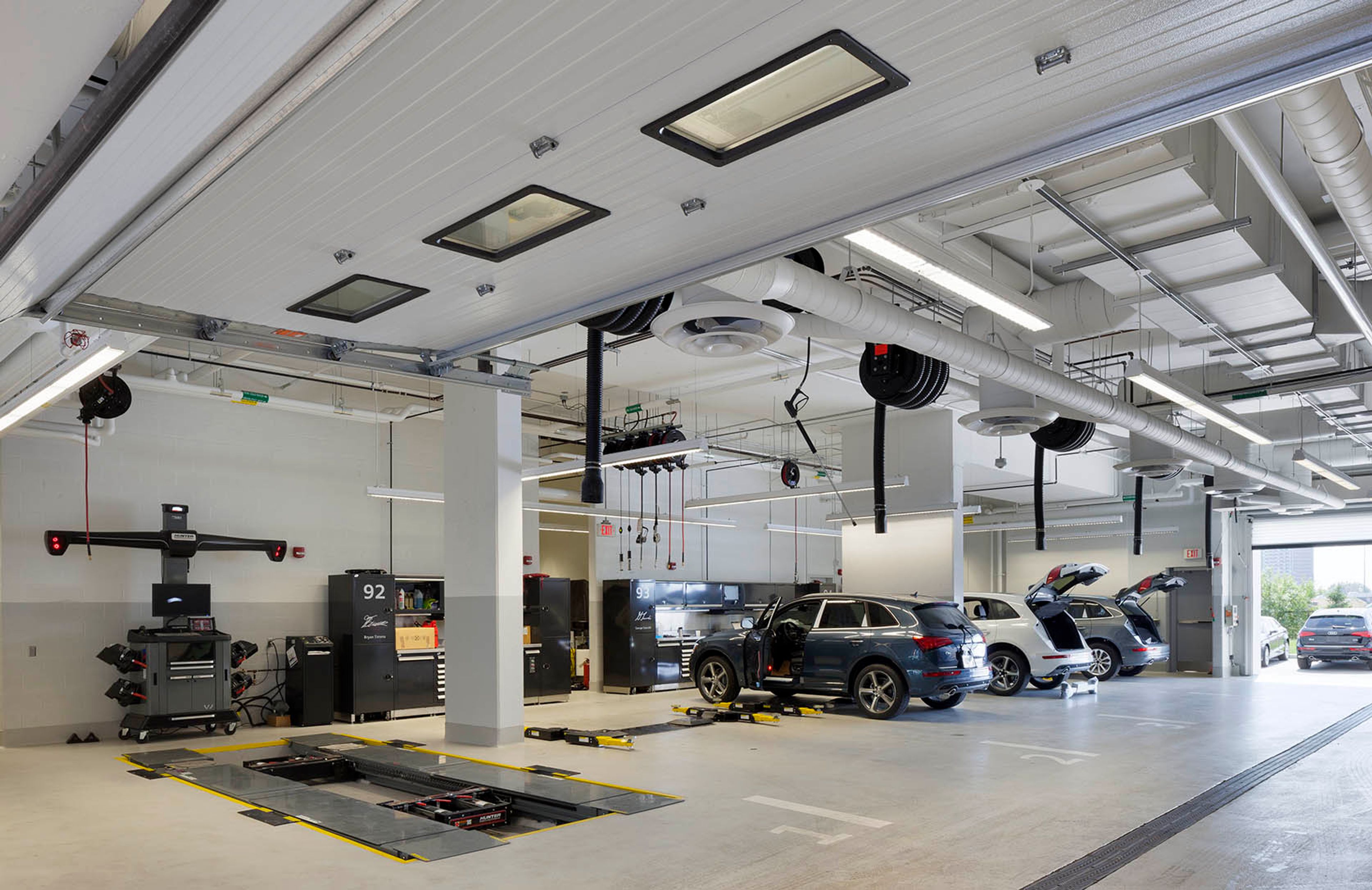 Interior auto shop