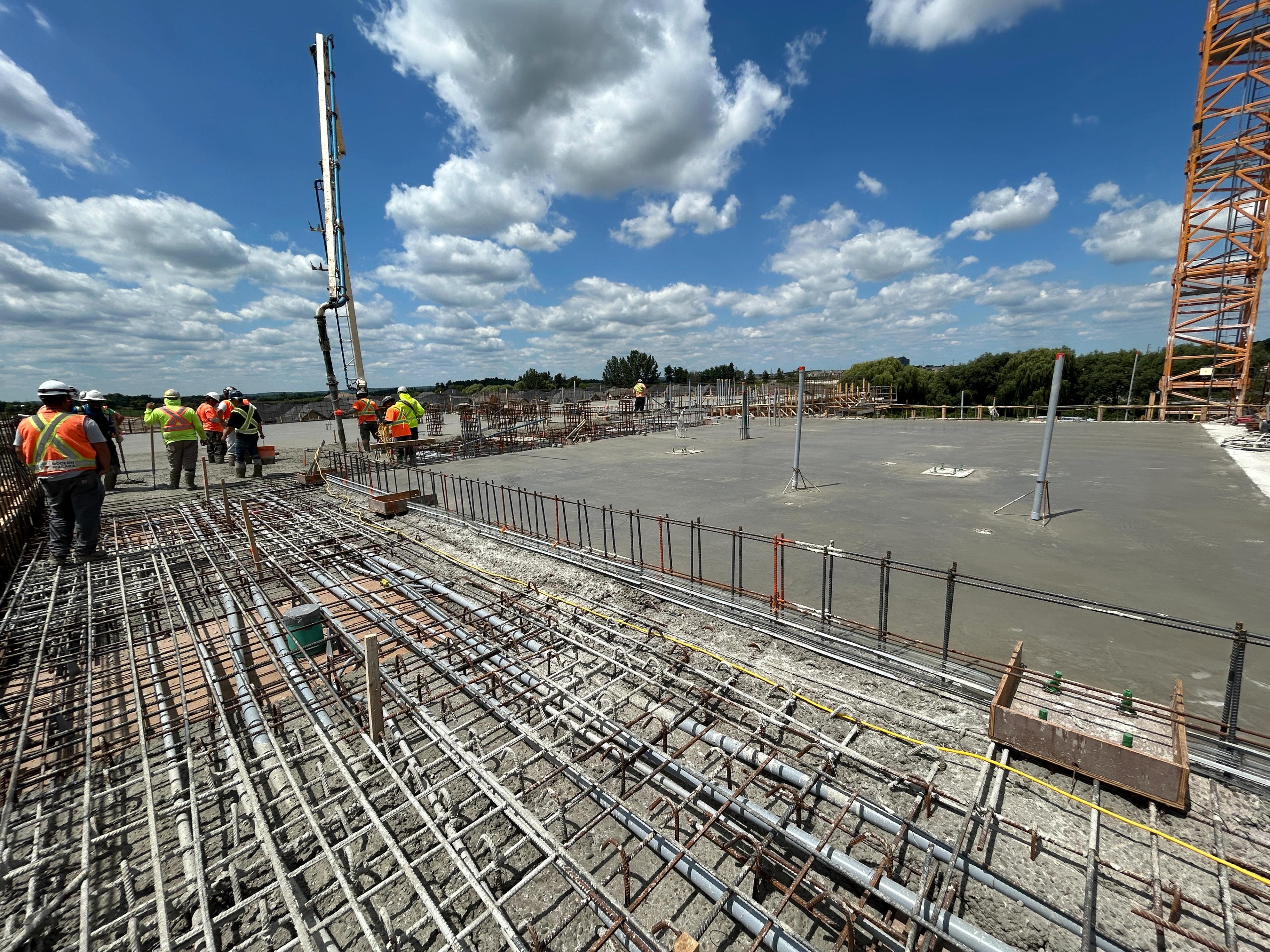 Concrete Pour, exterior