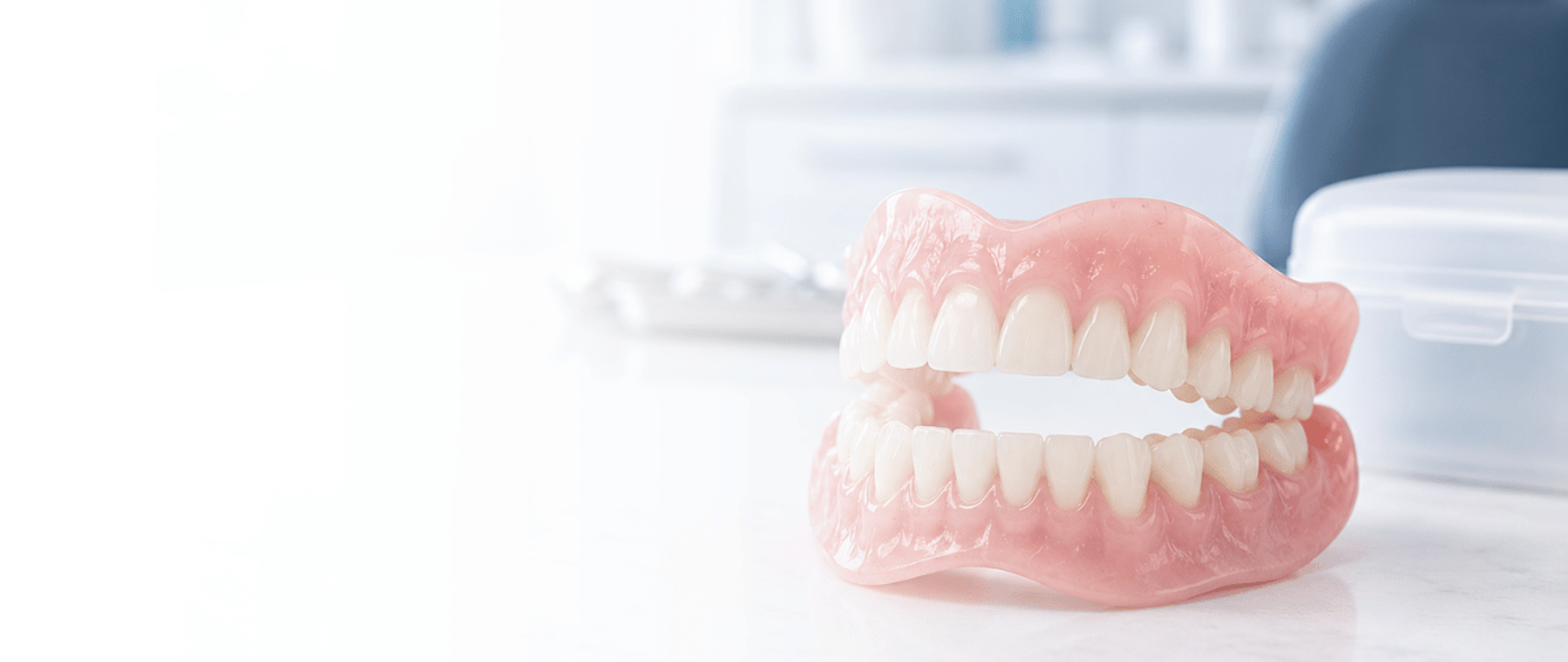 Patient being fitted with new dentures in Rawalpindi at DentoCorrect Bahria Town